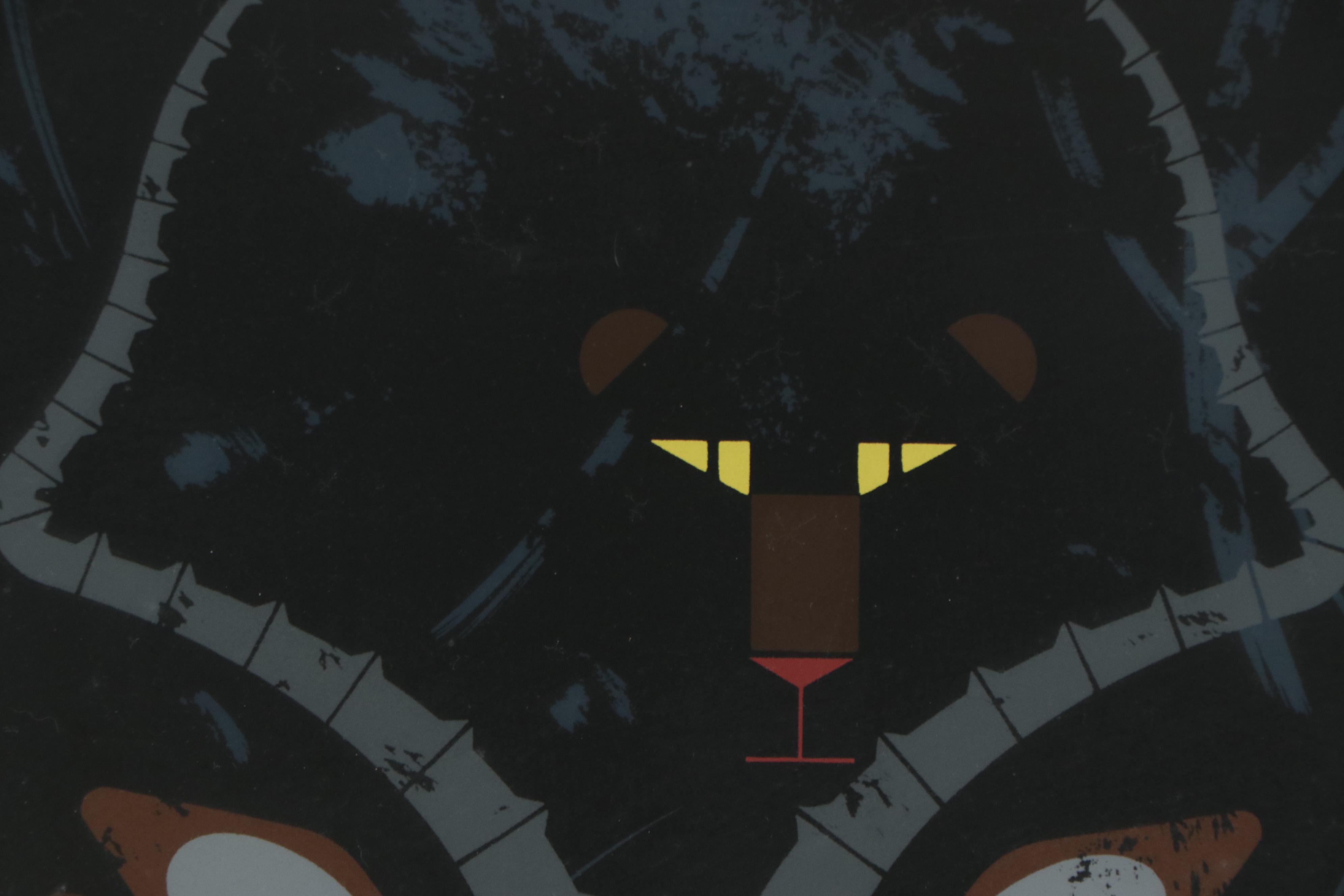 Charley Harper Serigraph "Hungry Eyes," 1969