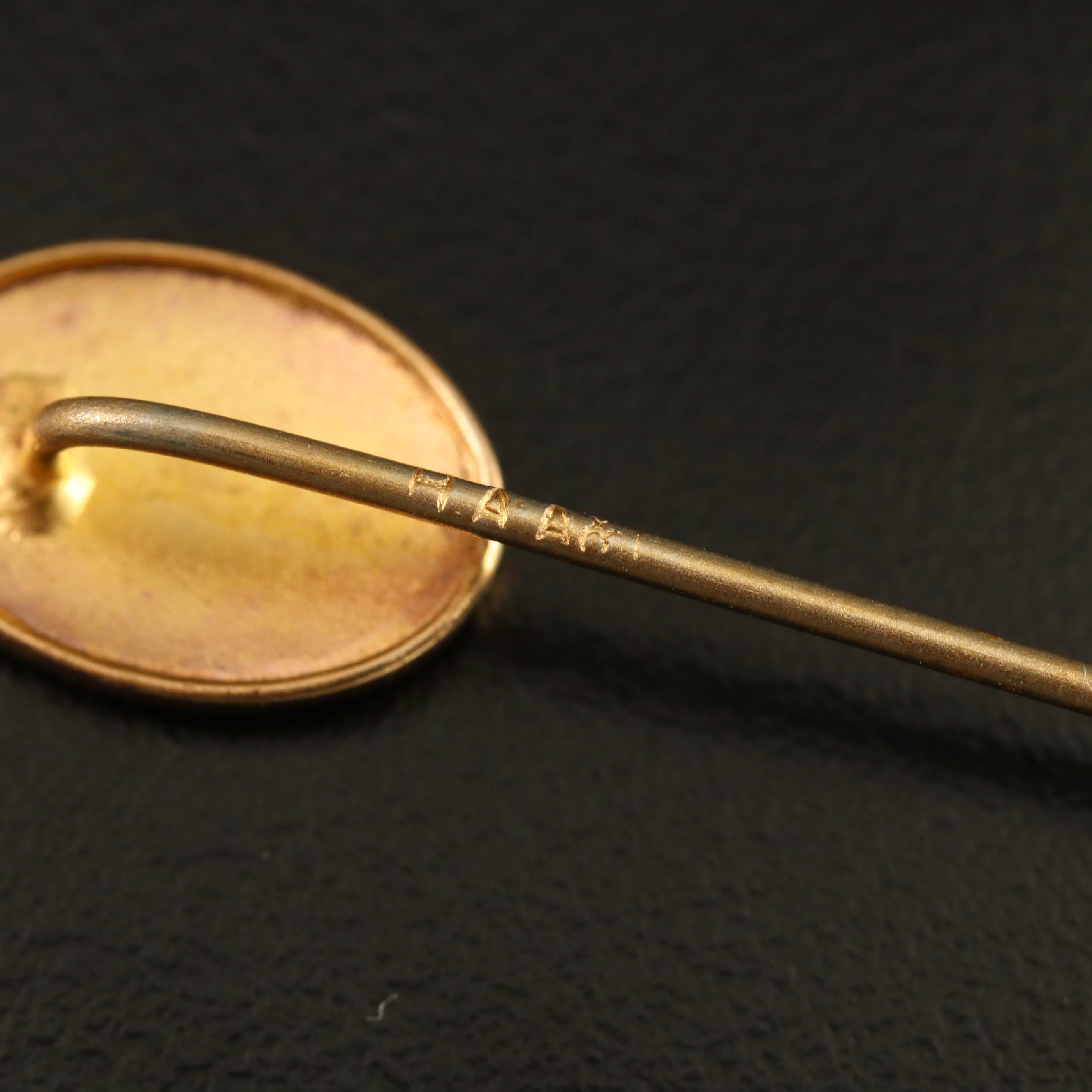 Antique and Vintage Stick Pins Including Victorian Mourning Hair Jewelry