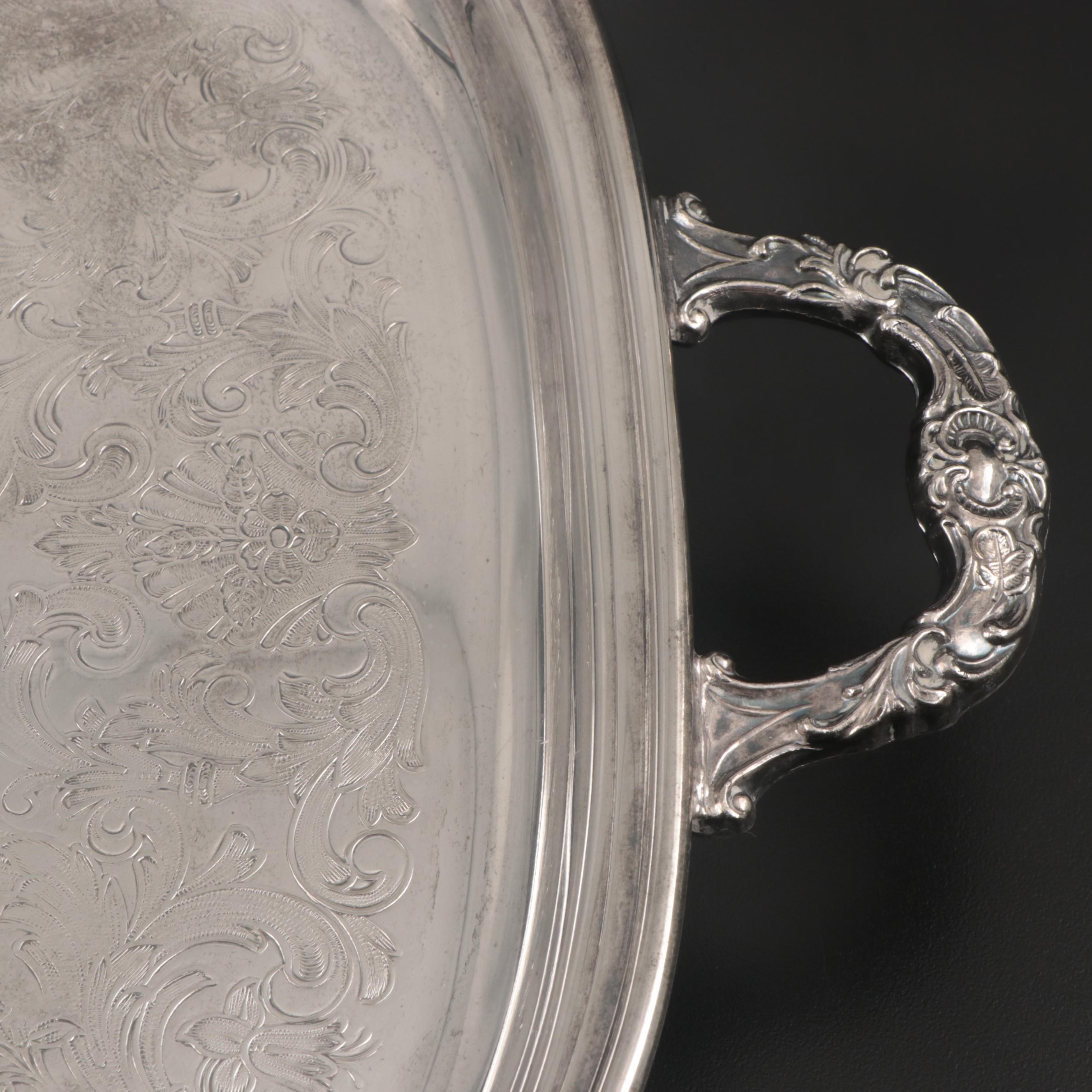 Mid-19th Century Hall & Elton Silver Plate Ladle and Other Silver Plate