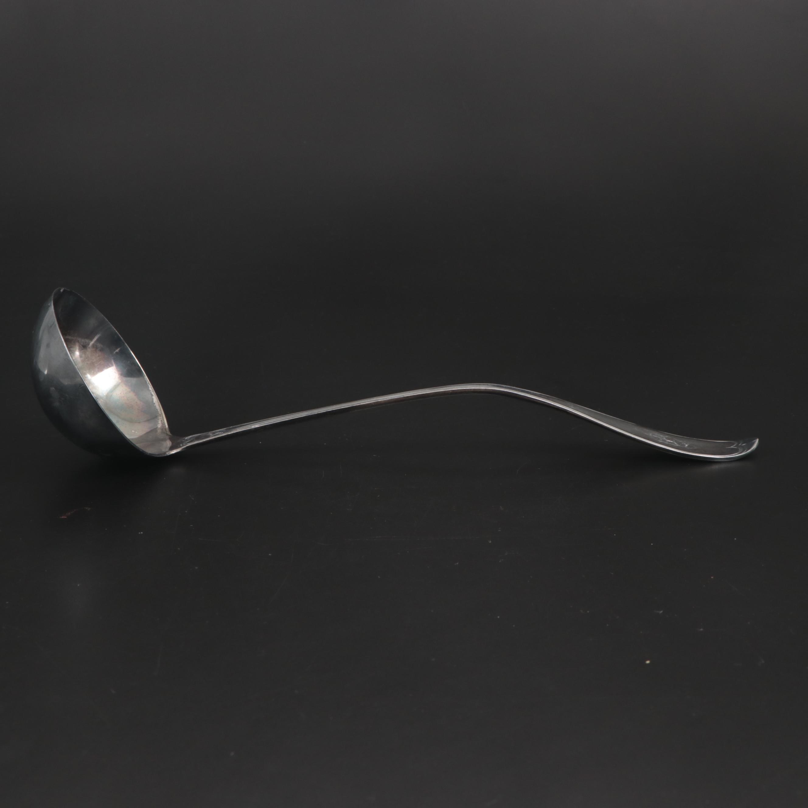 Mid-19th Century Hall & Elton Silver Plate Ladle and Other Silver Plate