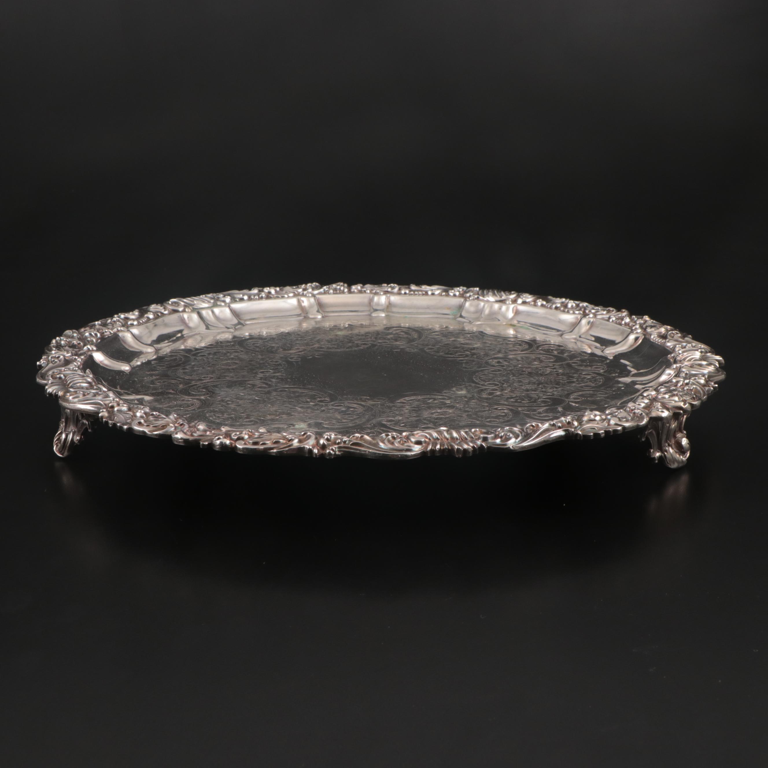 Mid-19th Century Hall & Elton Silver Plate Ladle and Other Silver Plate