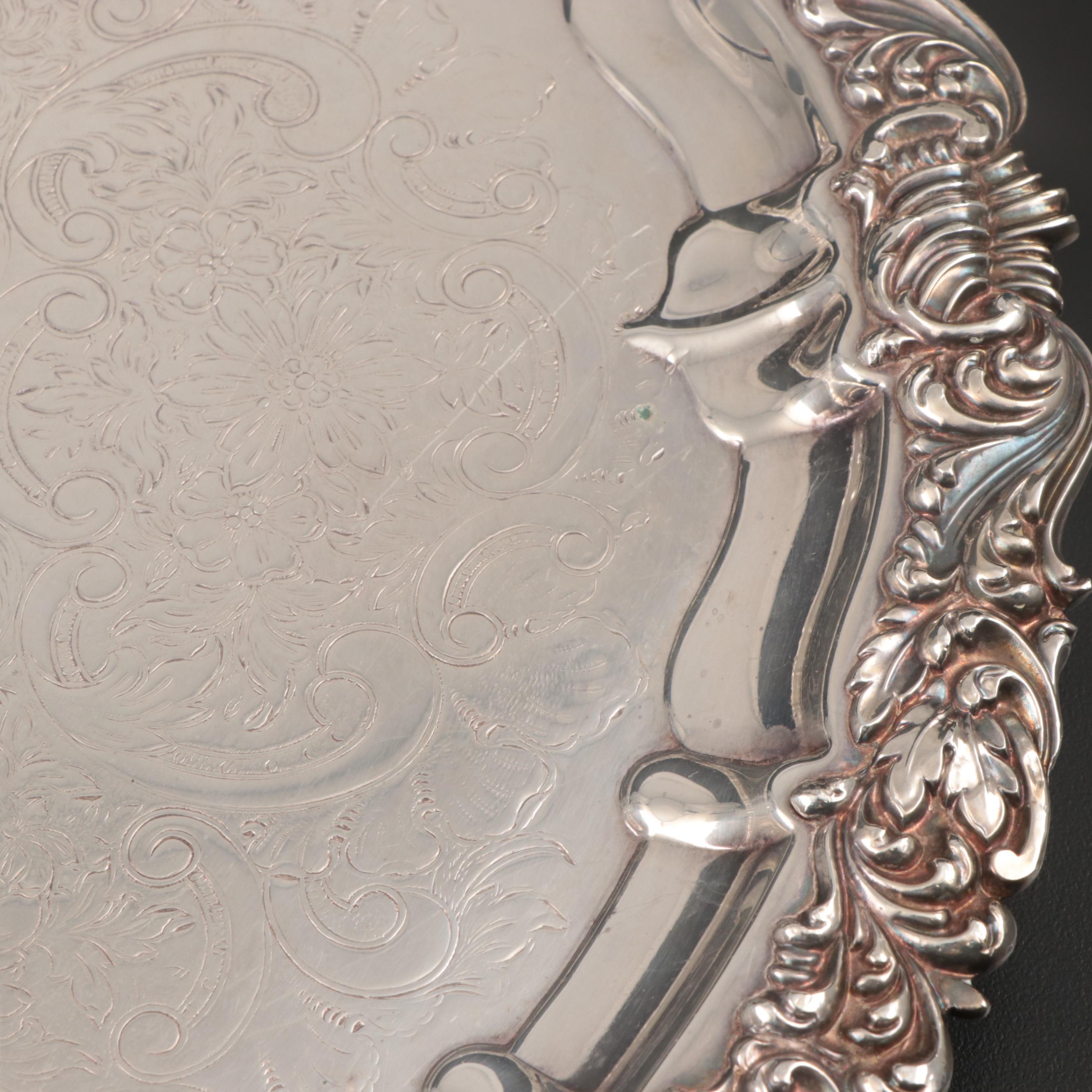 Mid-19th Century Hall & Elton Silver Plate Ladle and Other Silver Plate