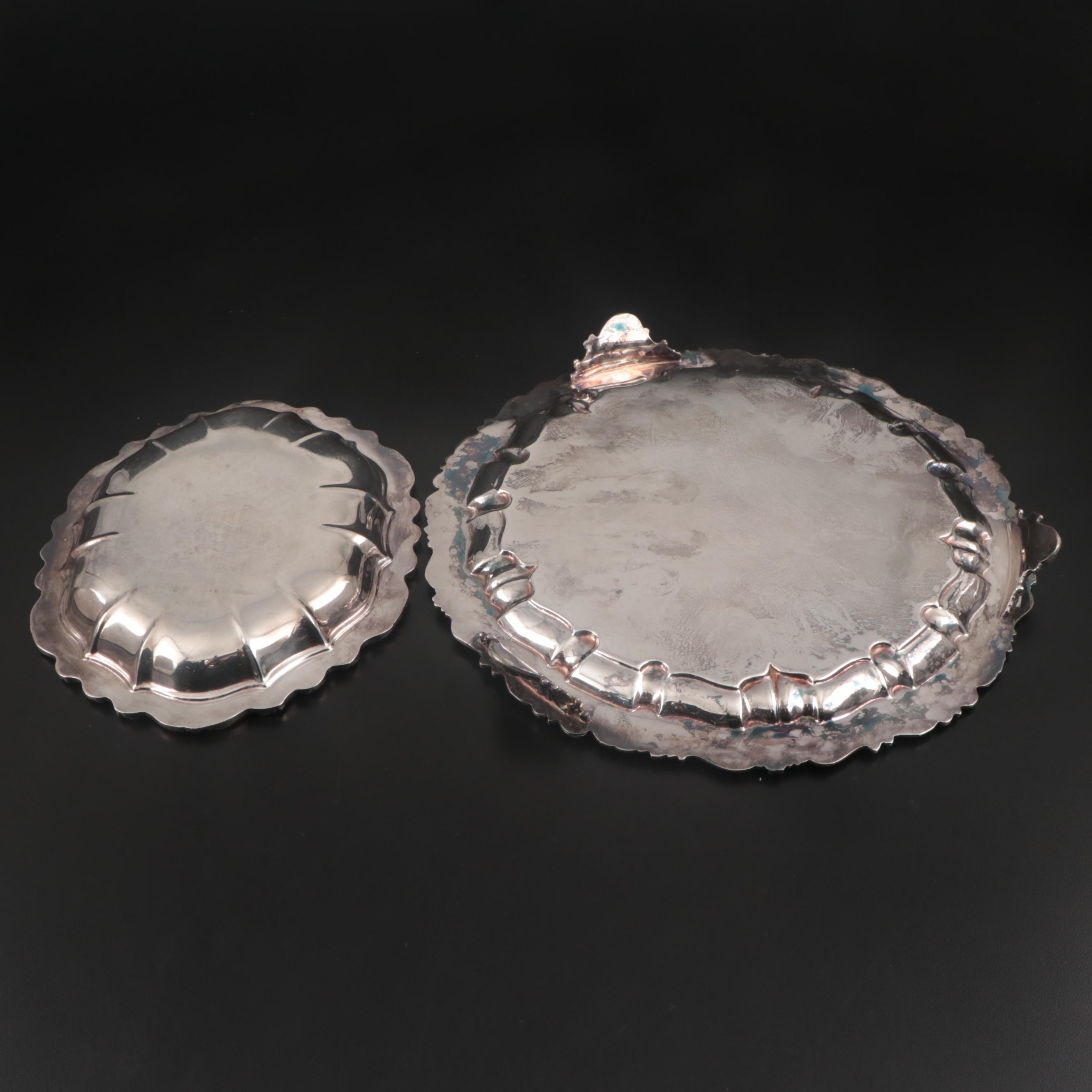 Mid-19th Century Hall & Elton Silver Plate Ladle and Other Silver Plate