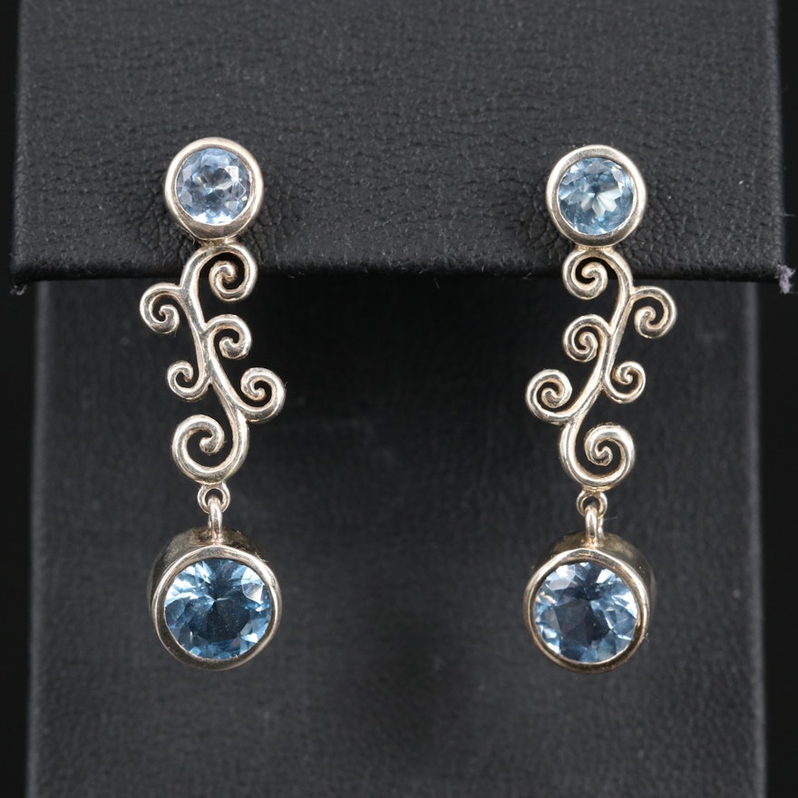 Sterling Silver Spinel Dangle Earrings