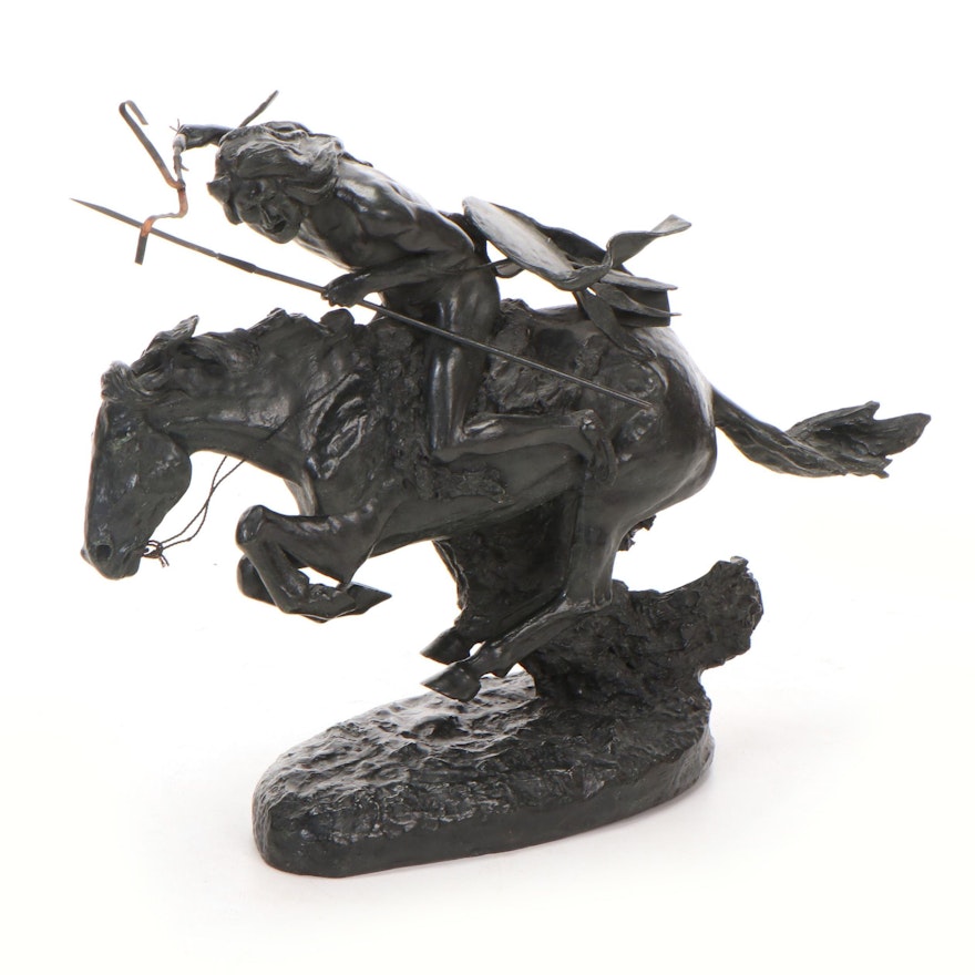 Bronze Sculpture after Frederic Remington "The Cheyenne"