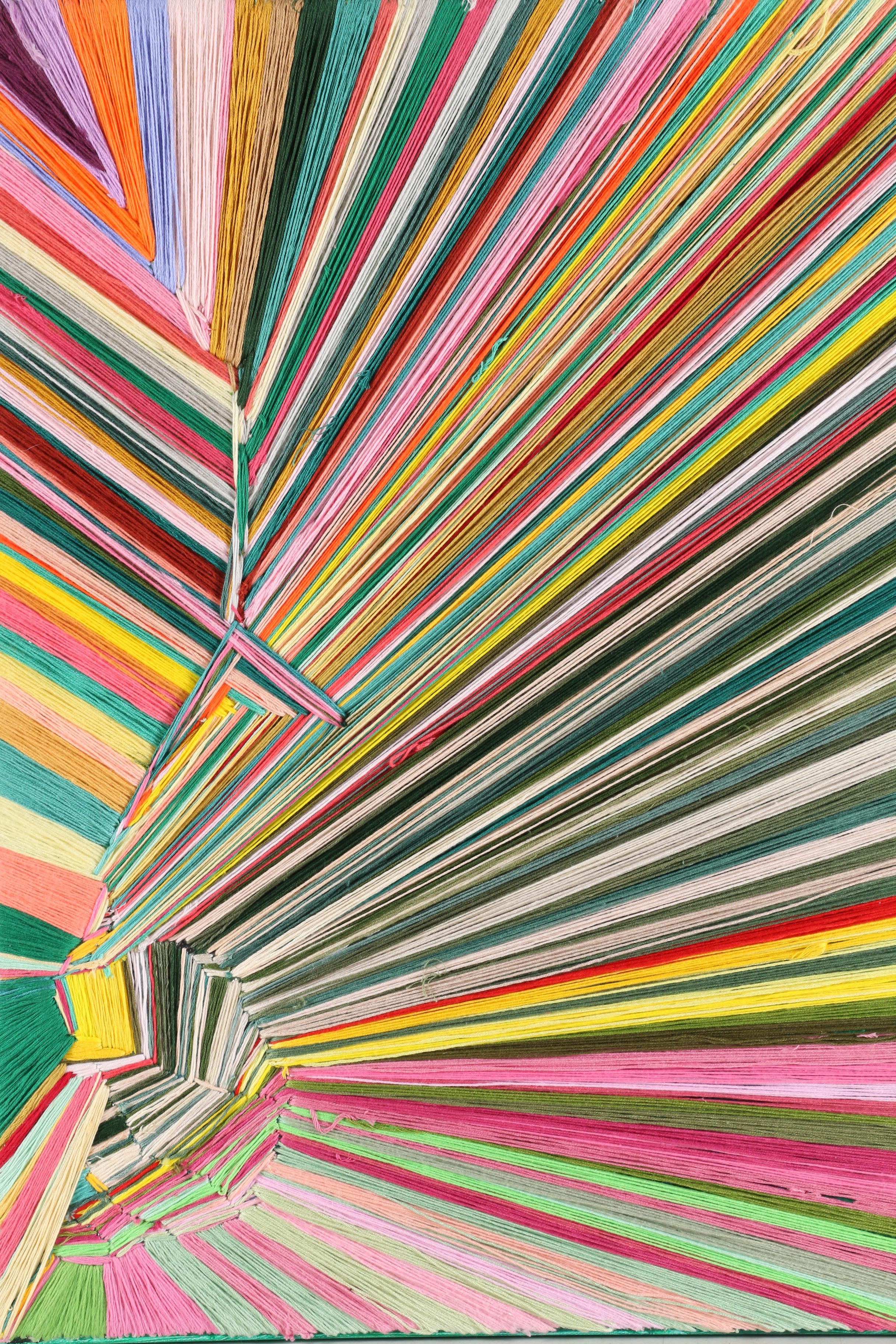 Charmette Young Outsider Art Fiber and Acrylic Composition, 21st Century