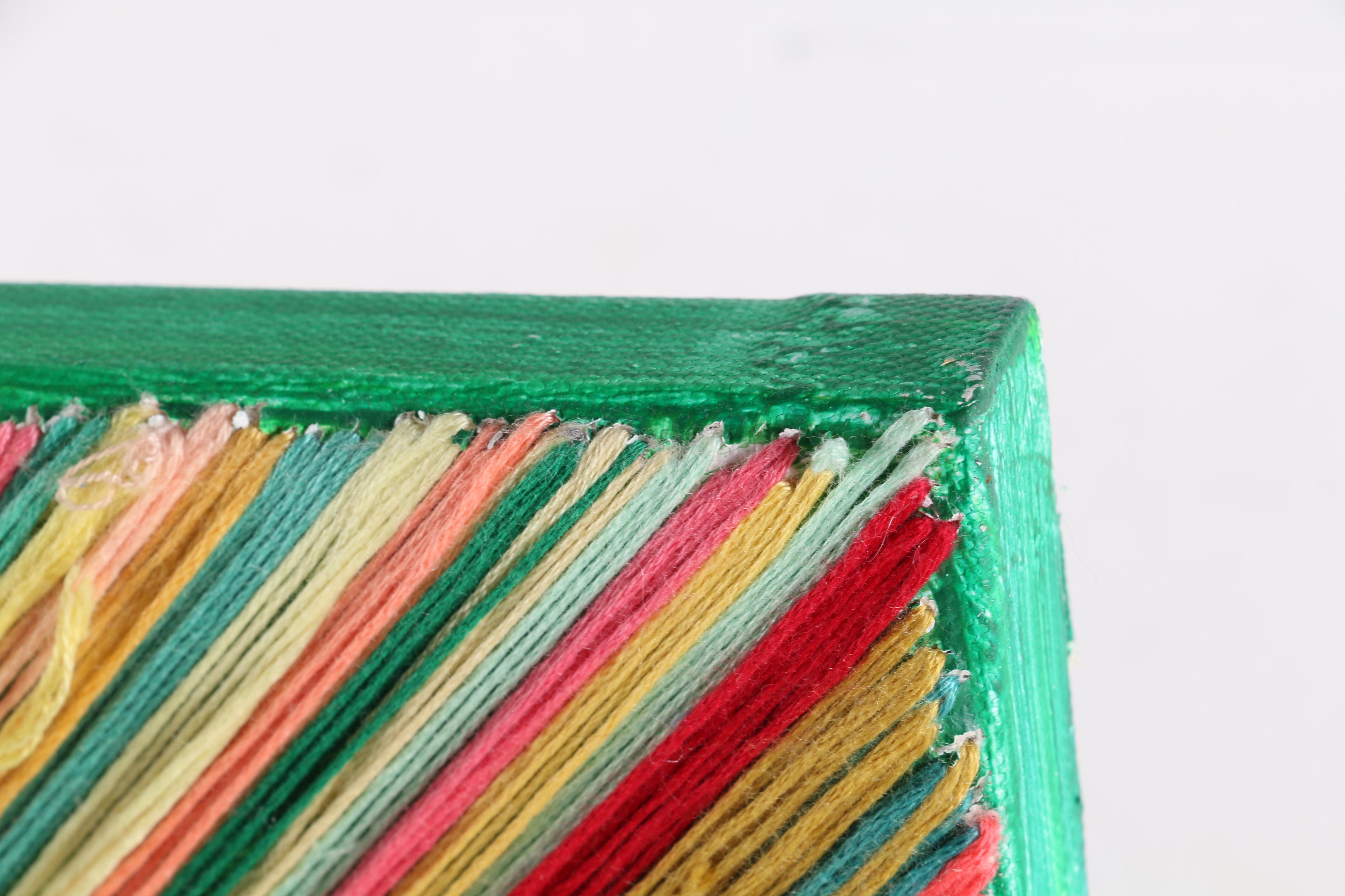 Charmette Young Outsider Art Fiber and Acrylic Composition, 21st Century