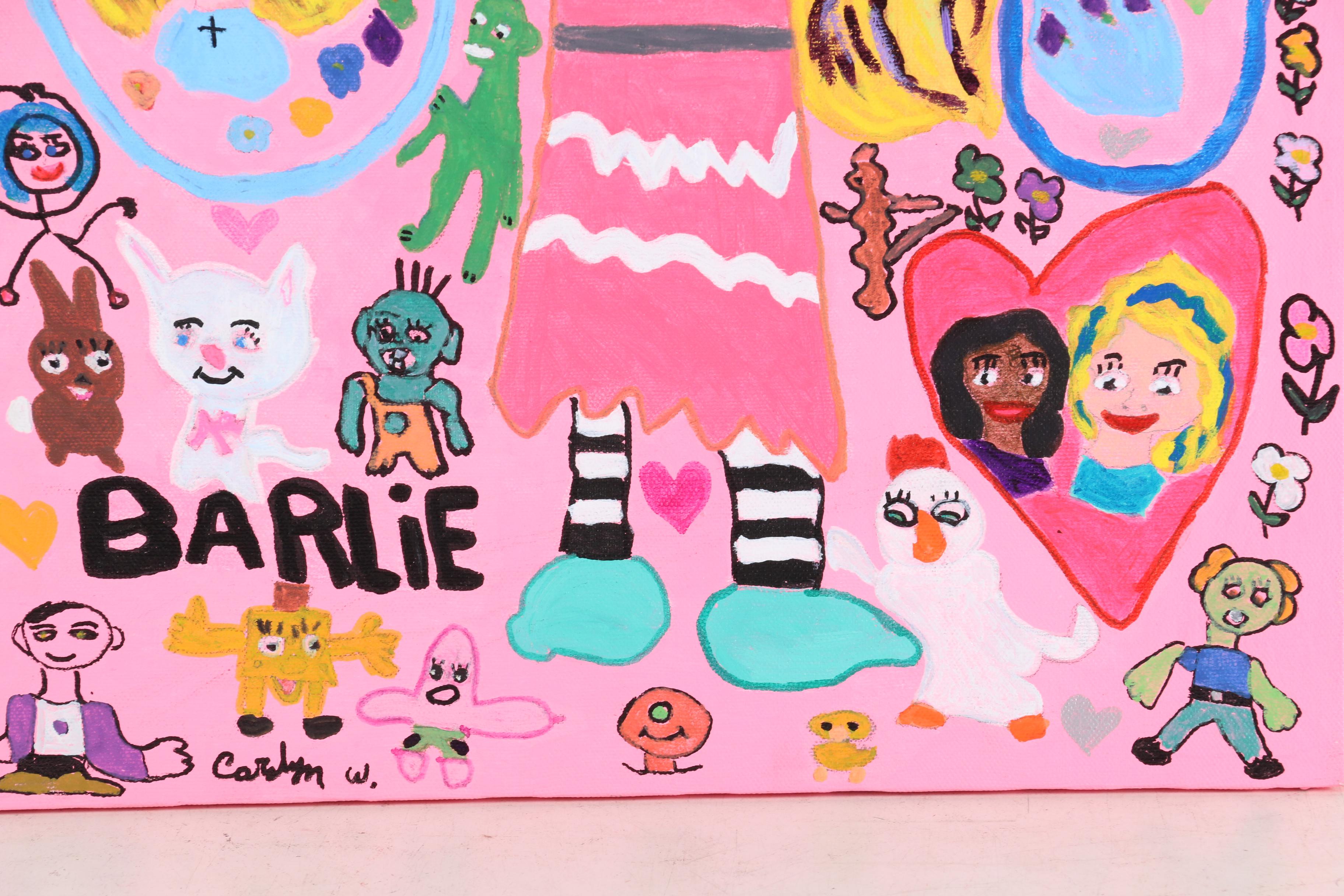 Carolyn Wilder Outsider Art Acrylic Painting, 21st Century