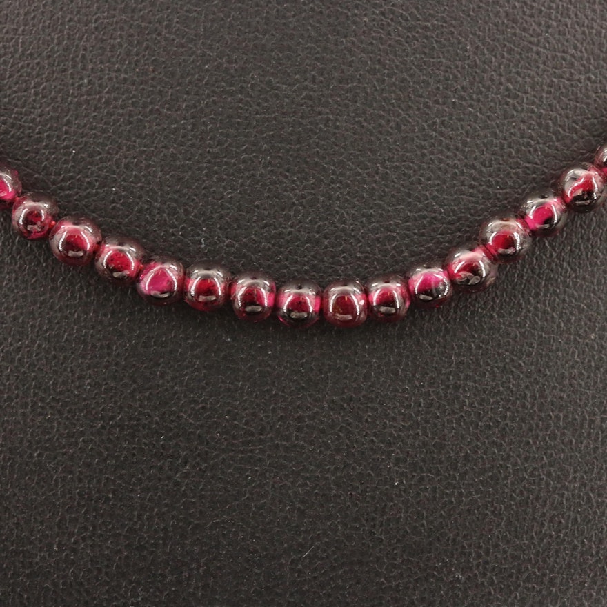 Garnet Beaded Necklace