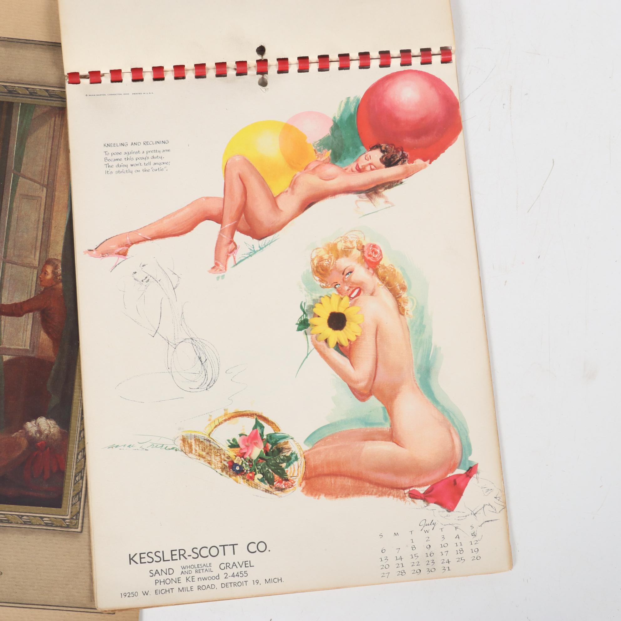 Mac Therson Pin-Up Models "Studio Secrets" Calendar, Ashtray, and More