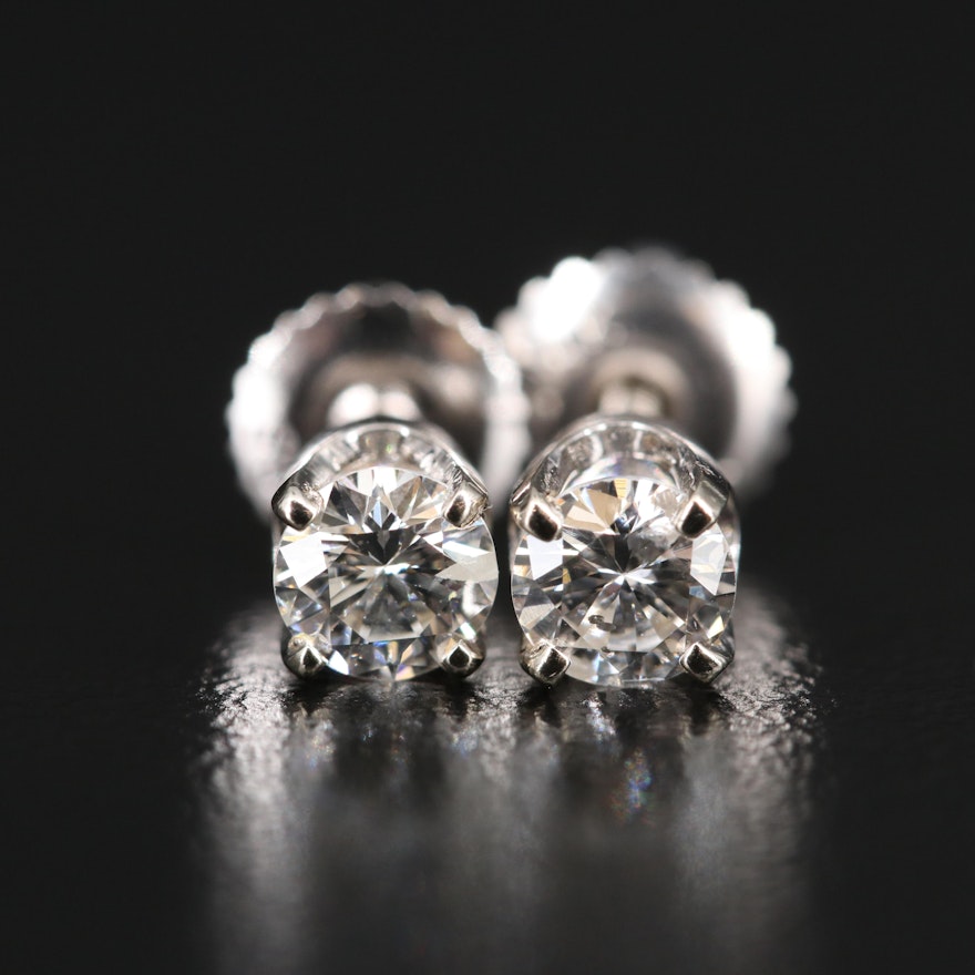 14K 0.66 CTW Diamond Stud Earrings