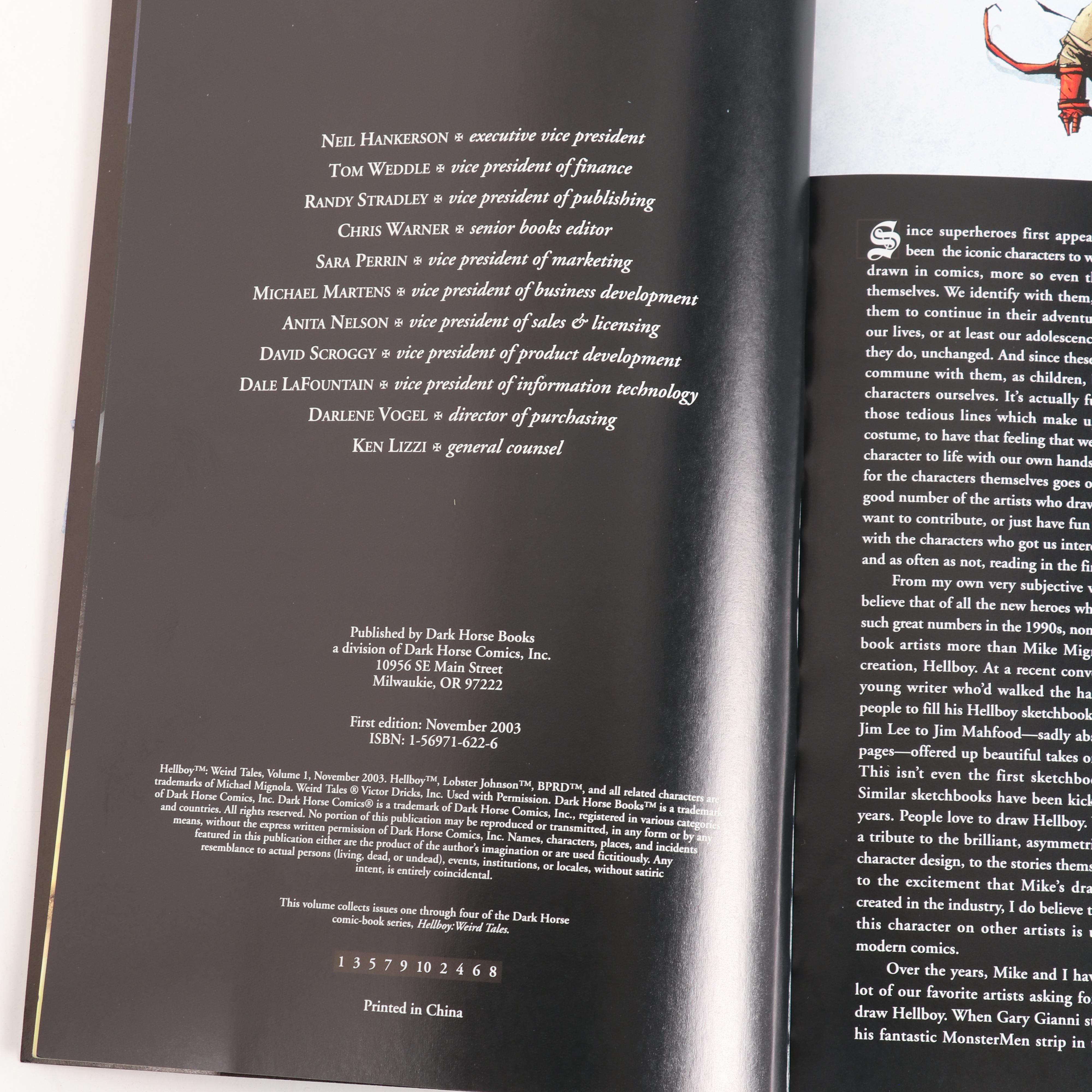 "Preacher" and "Hellboy" Graphic Novels