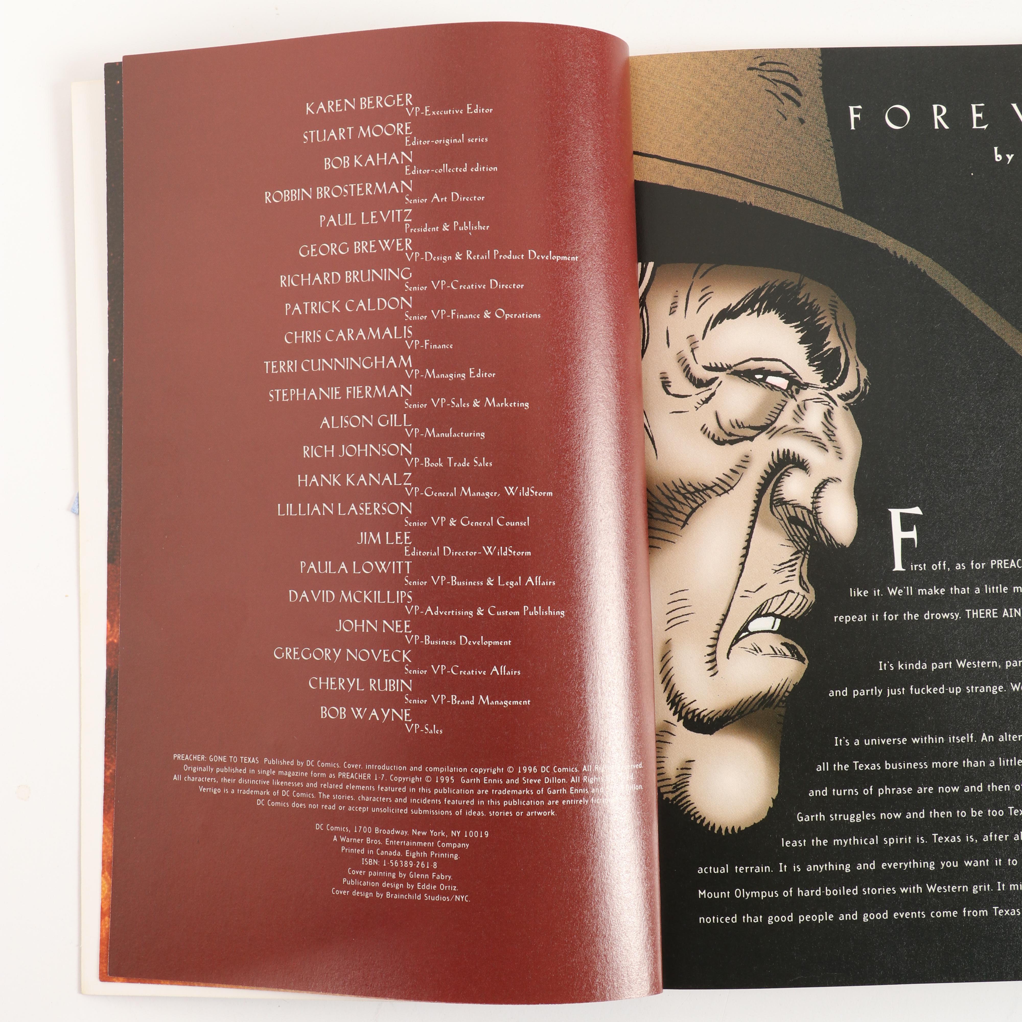 "Preacher" and "Hellboy" Graphic Novels