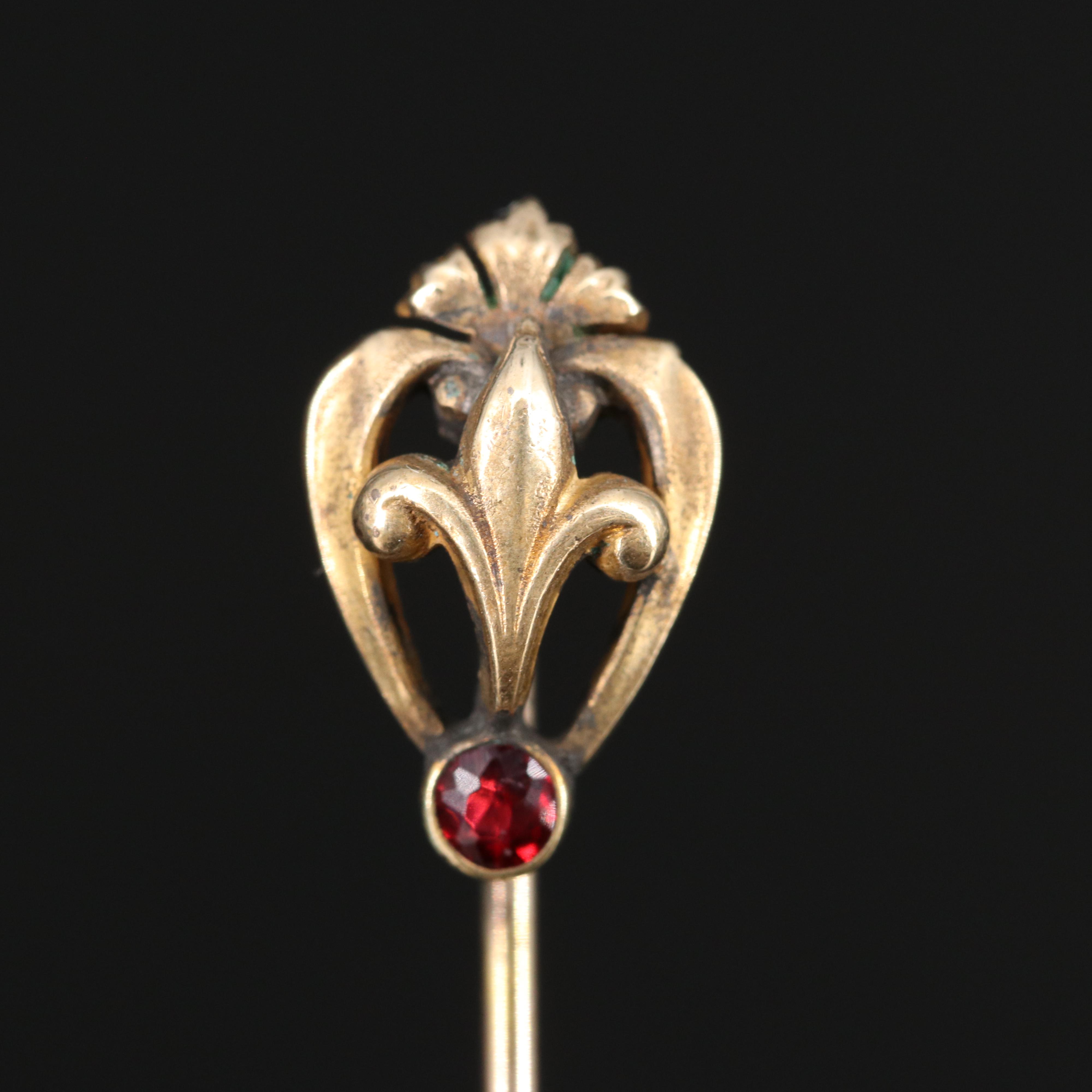 Circa 1915 Georg L. Paine & Co. Glass Stick Pins