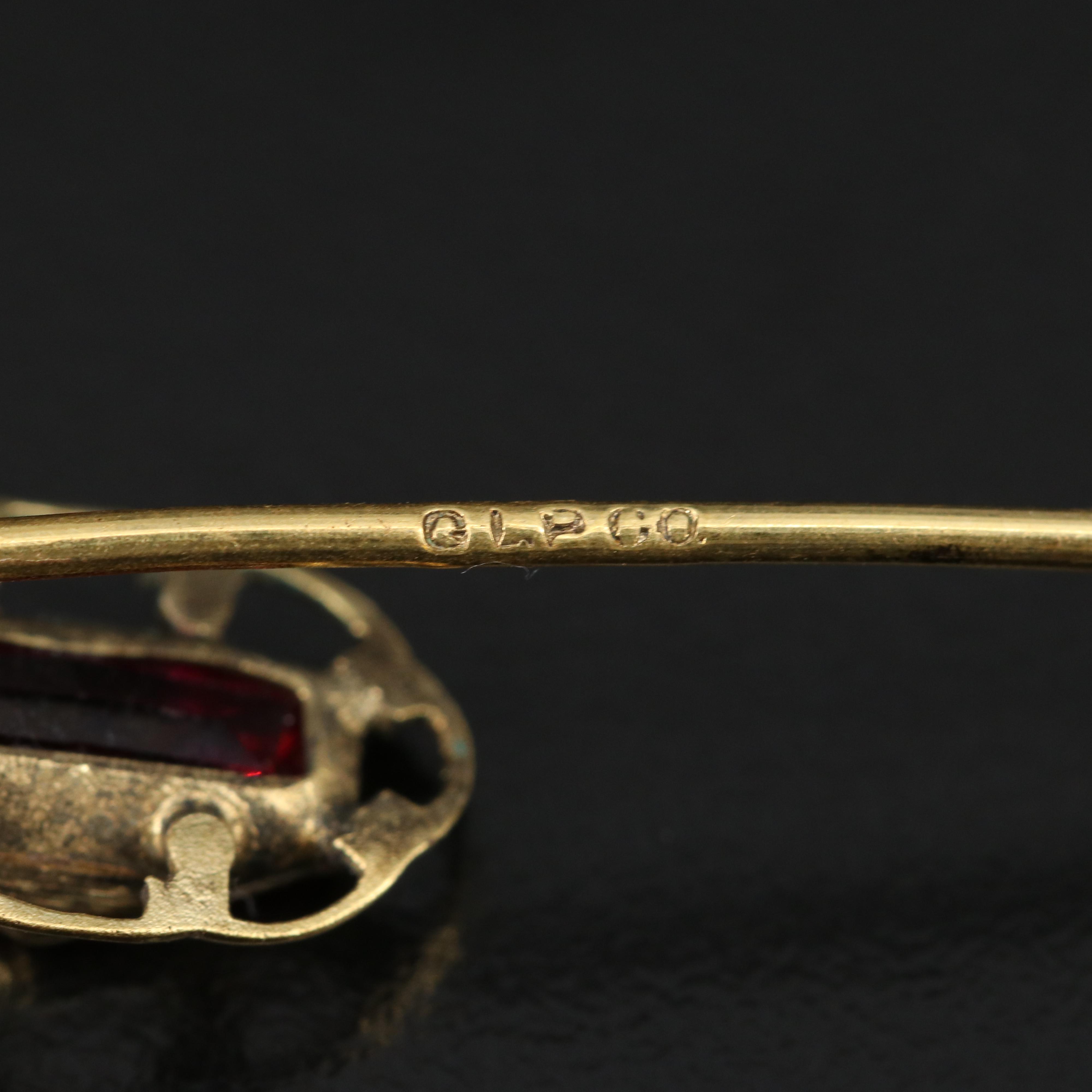 Circa 1915 Georg L. Paine & Co. Glass Stick Pins