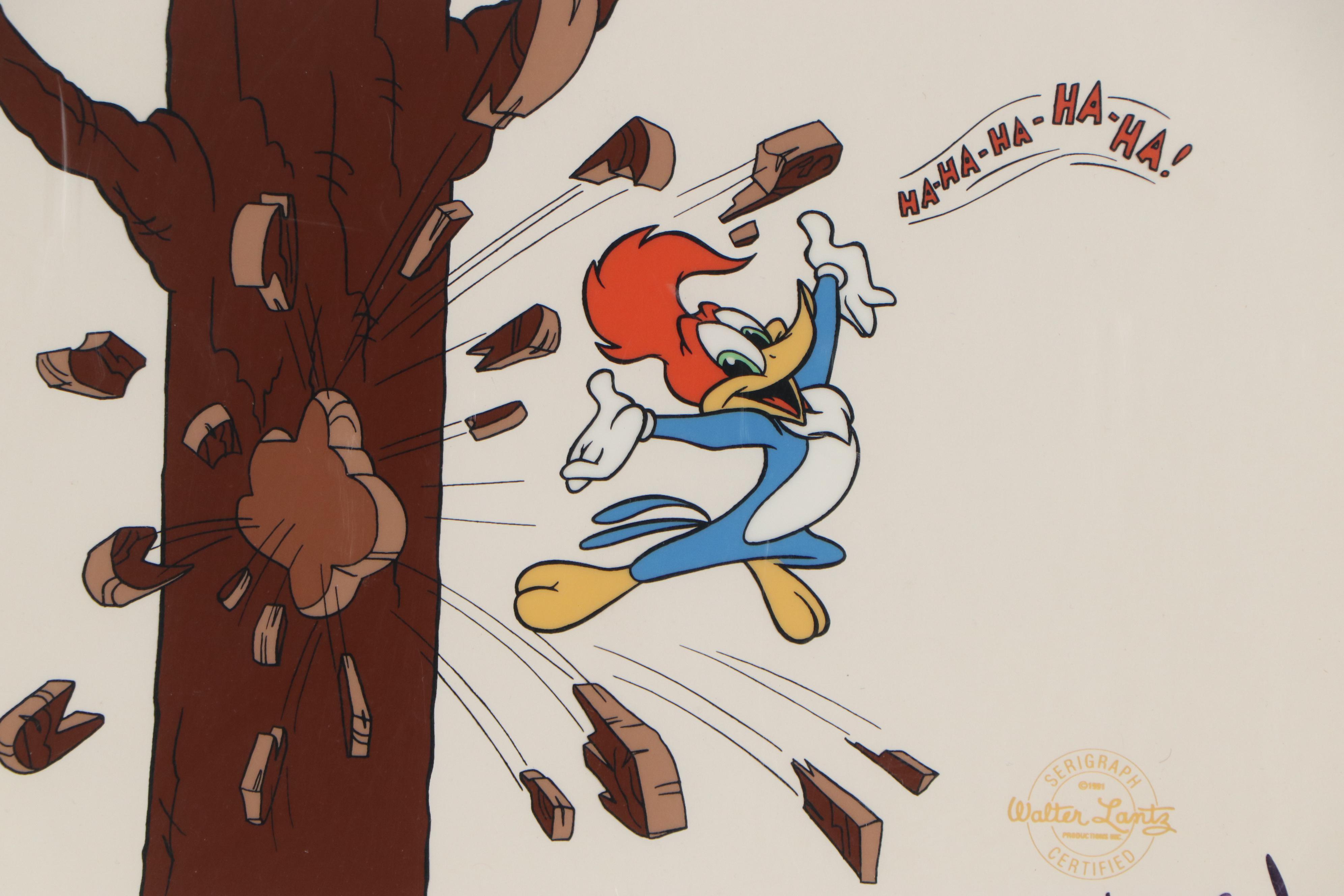 Walter Lantz Animation Serigraph of Woody Woodpecker