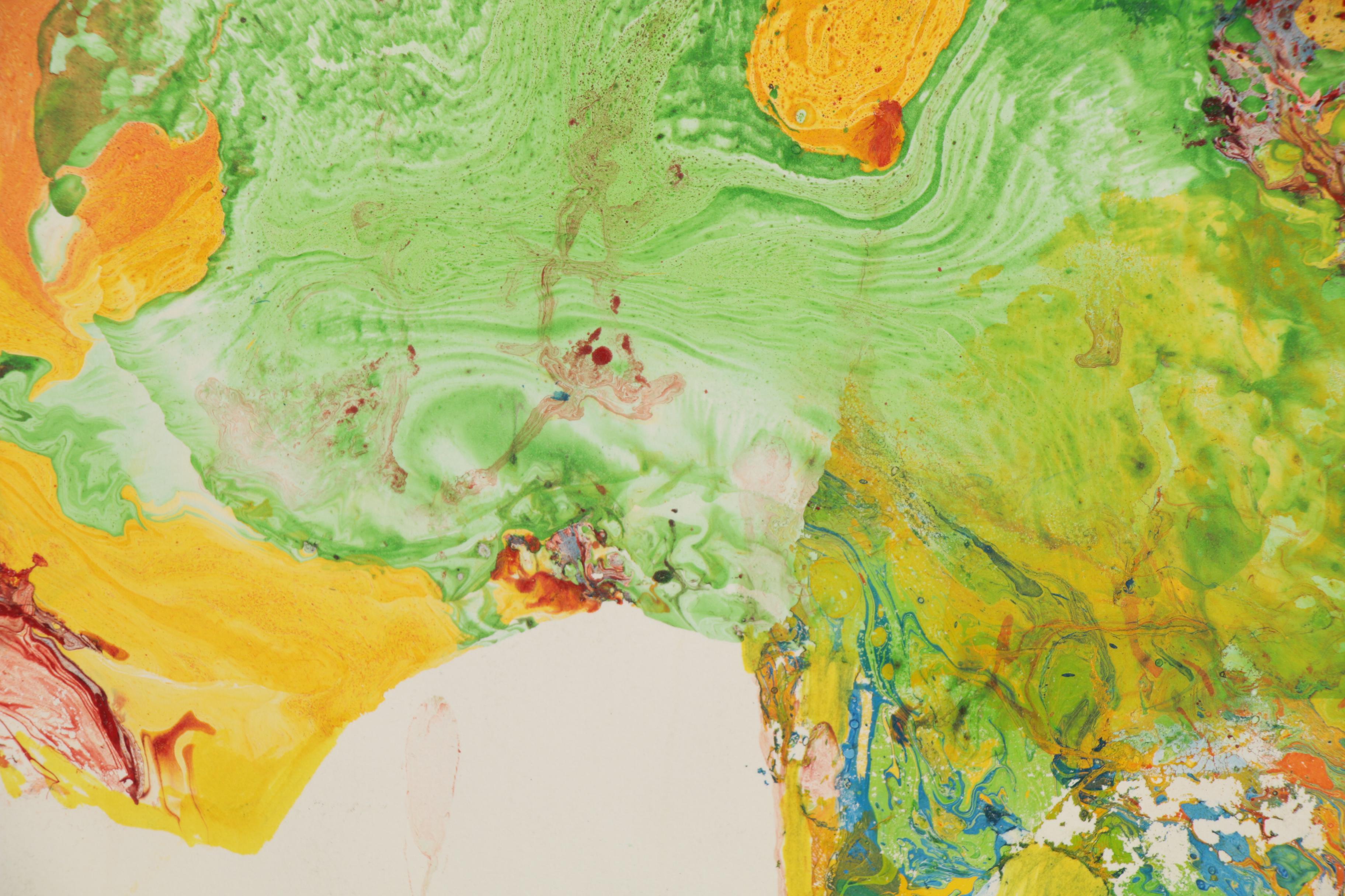 John Silk Deckard Mixed Media Painting "Out of Touch," 1968