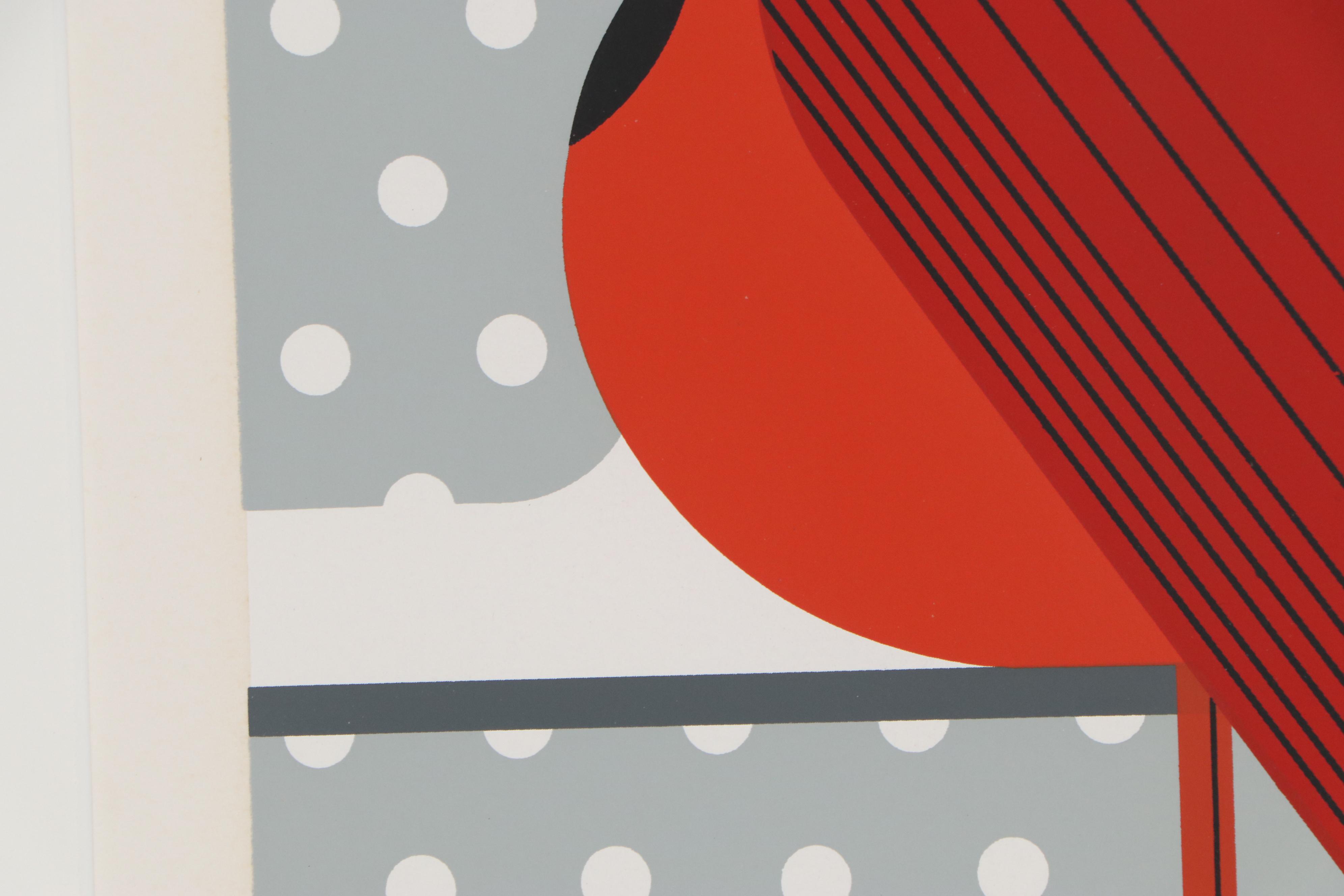 Charley Harper Serigraph "Cool Cardinal," 1974