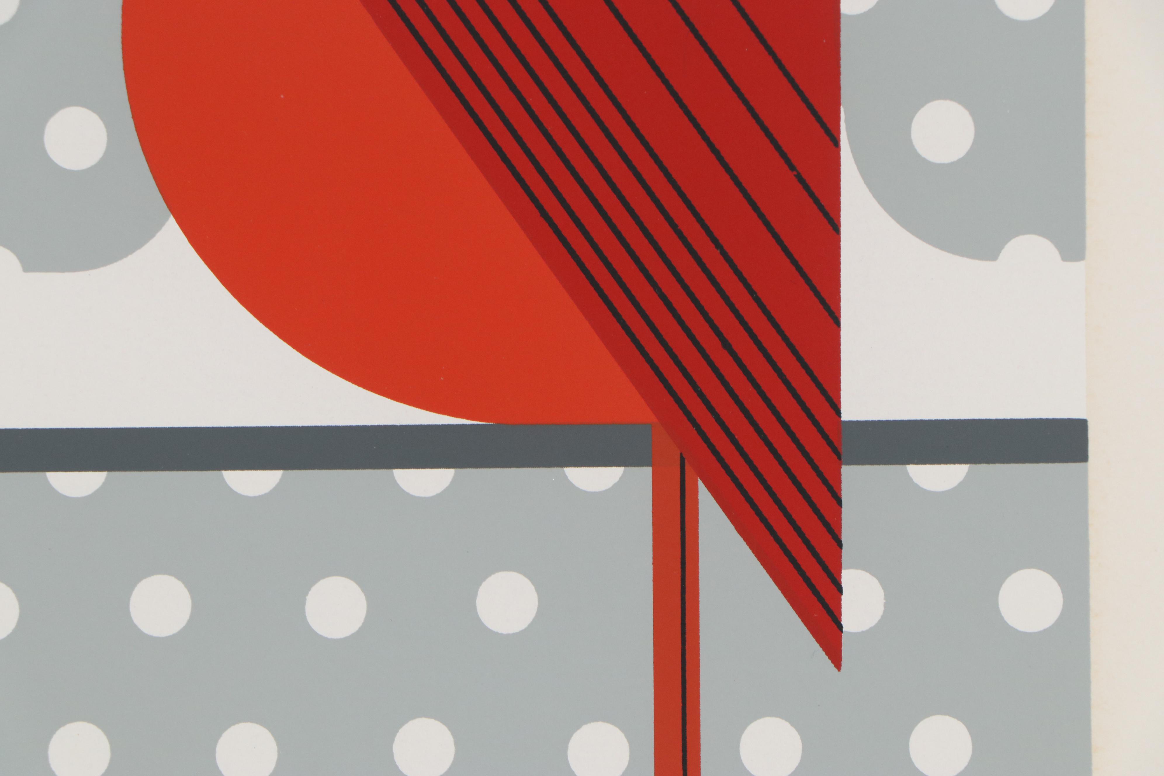 Charley Harper Serigraph "Cool Cardinal," 1974