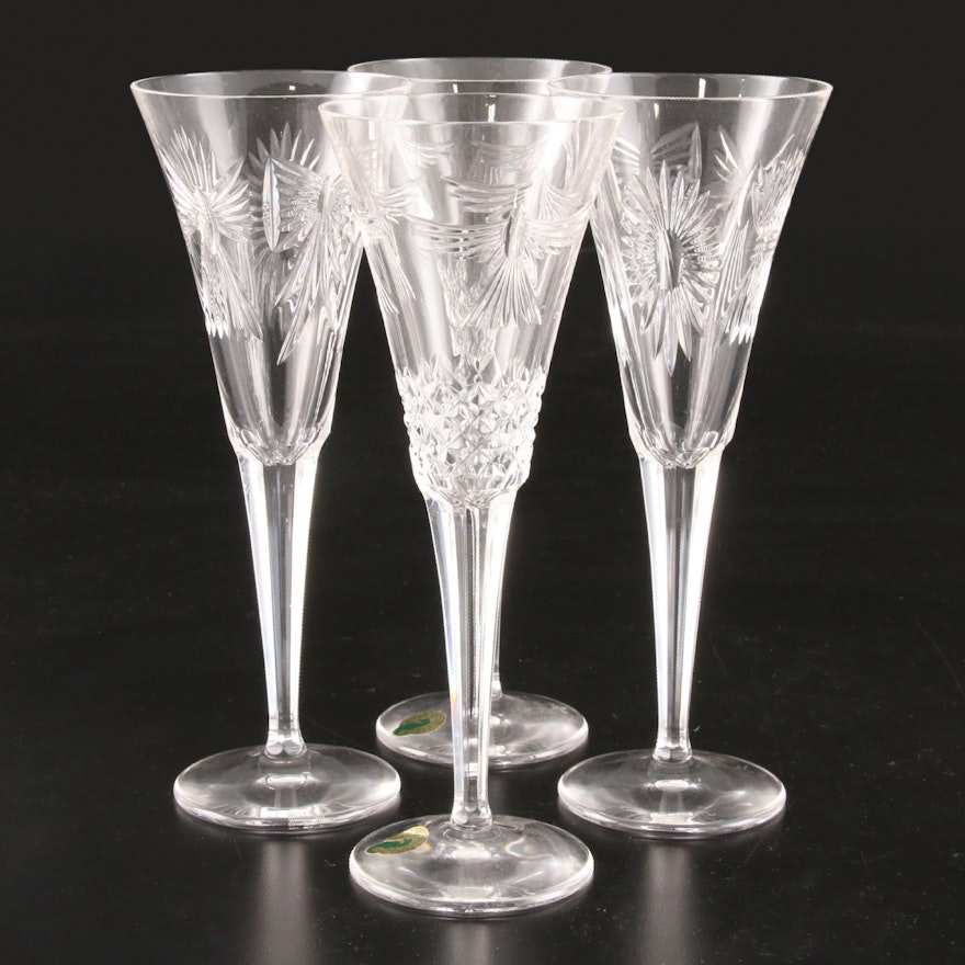 Waterford Crystal "Millenium Series" Champagne Flutes