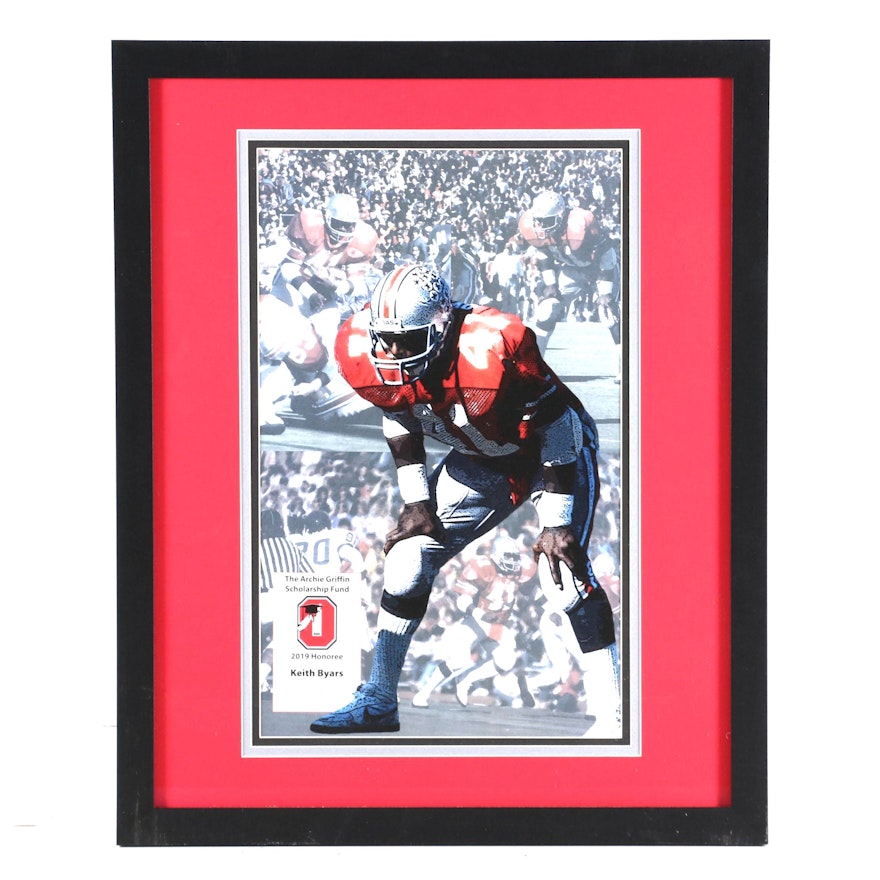 Keith Byars Autographed Offset Lithograph Poster, Ohio State Football, 2019