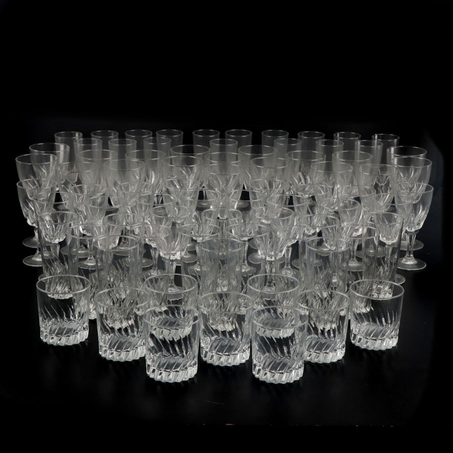 Cristal D'Arques "Flamenco" Glass Stemware and Barware