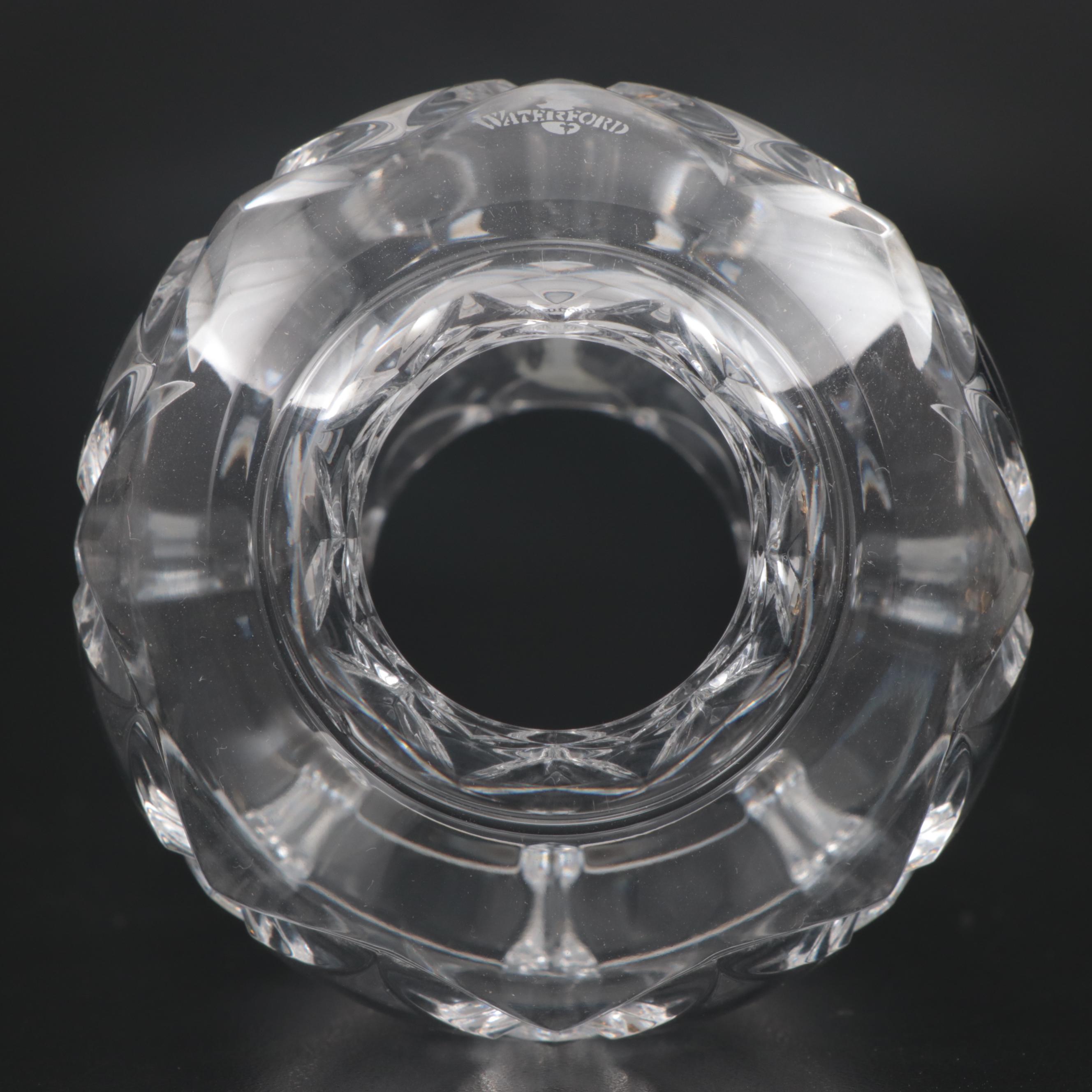 Waterford "Hamden" Crystal Hurricane Lamp Night Light