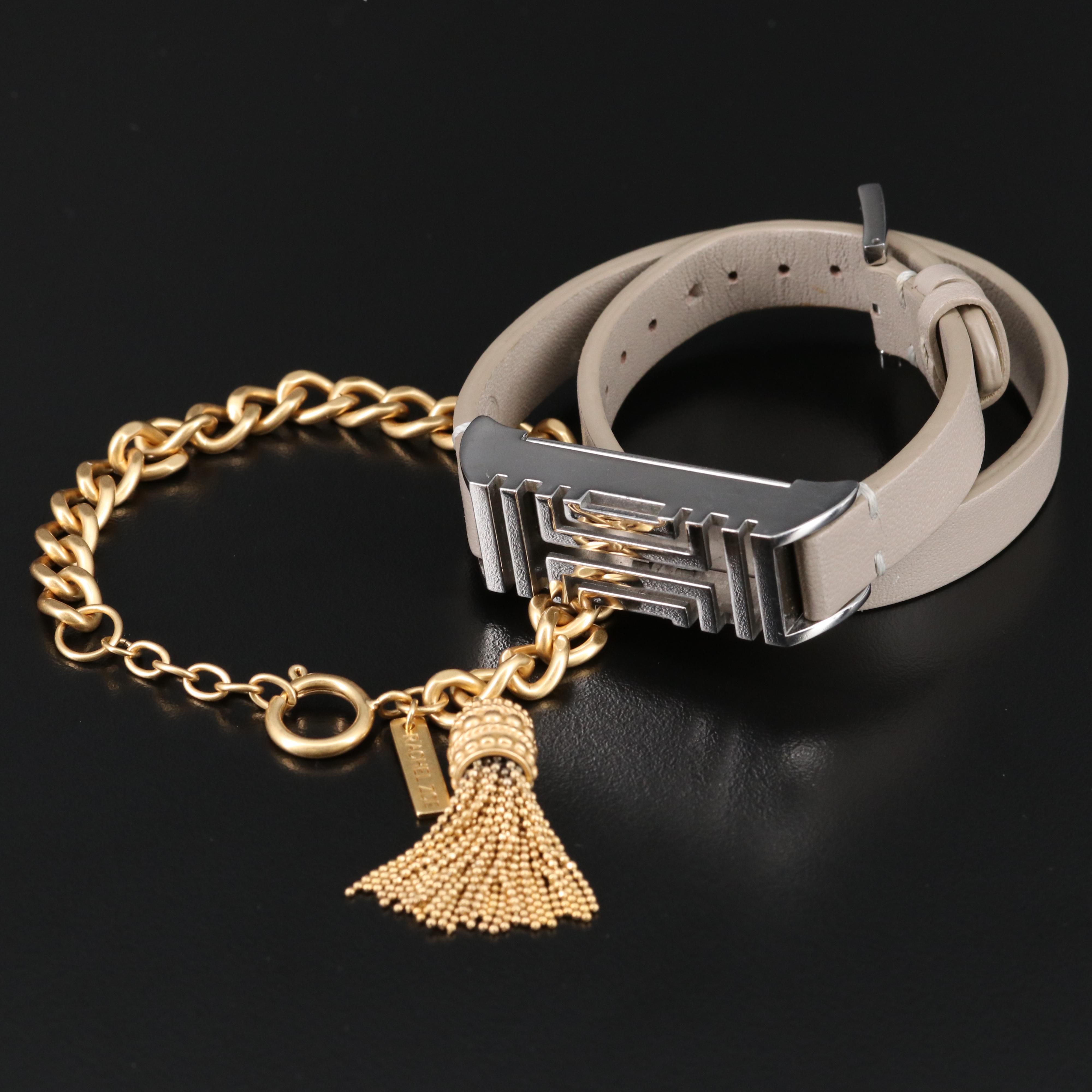 Tory Burch Fitbit Bracelets with Chain and Rhinestone Bracelets