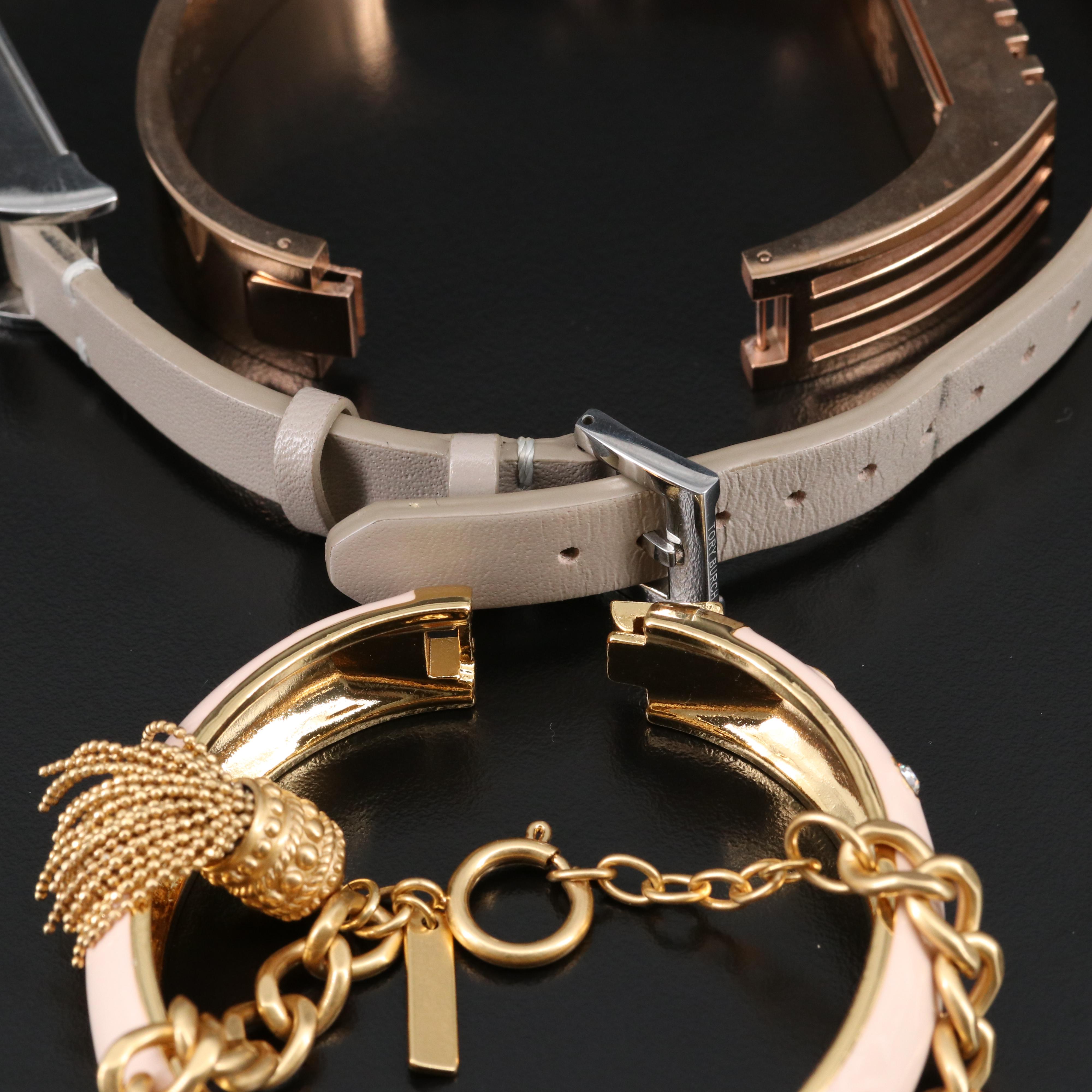 Tory Burch Fitbit Bracelets with Chain and Rhinestone Bracelets