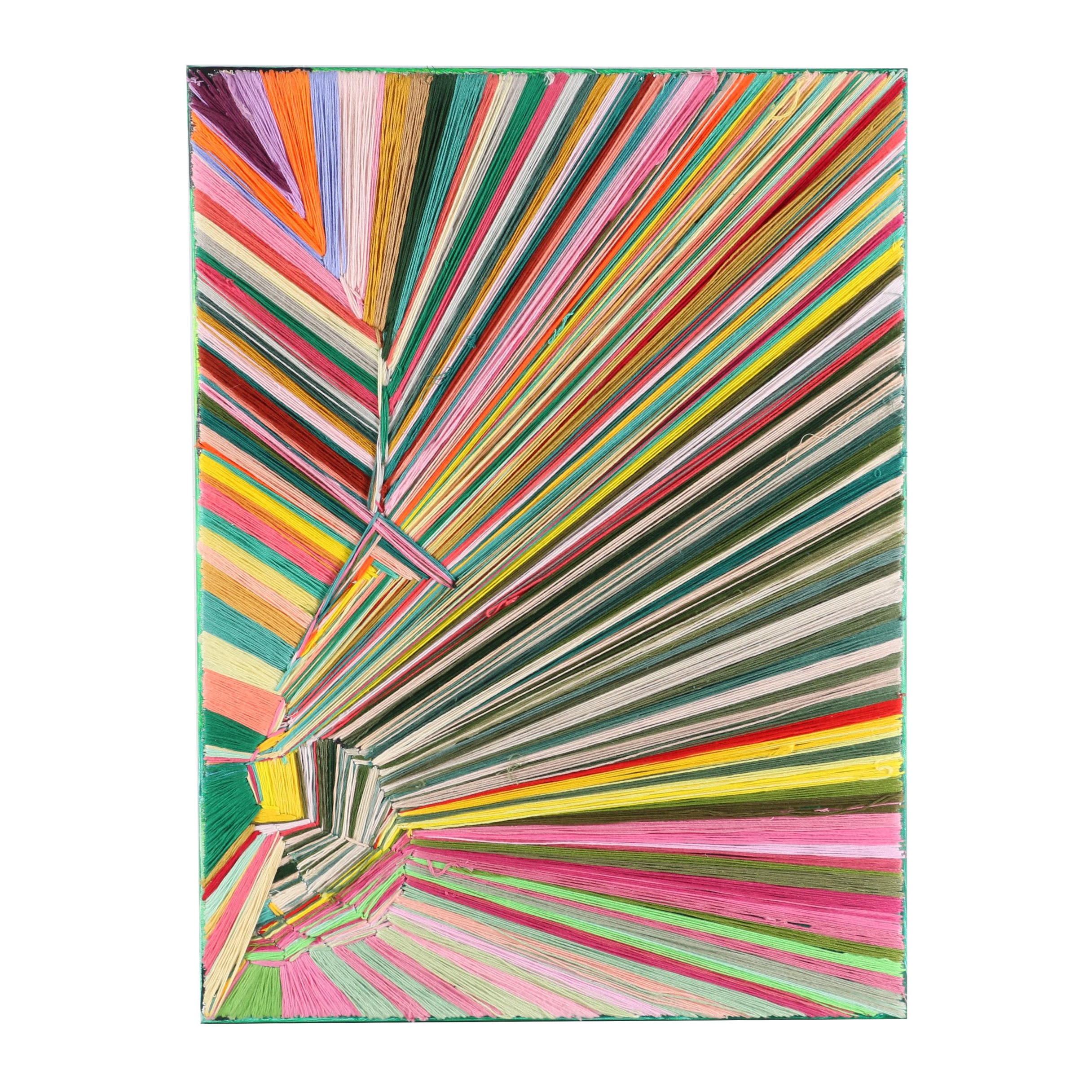 Charmette Young Outsider Art Fiber and Acrylic Composition, 21st Century