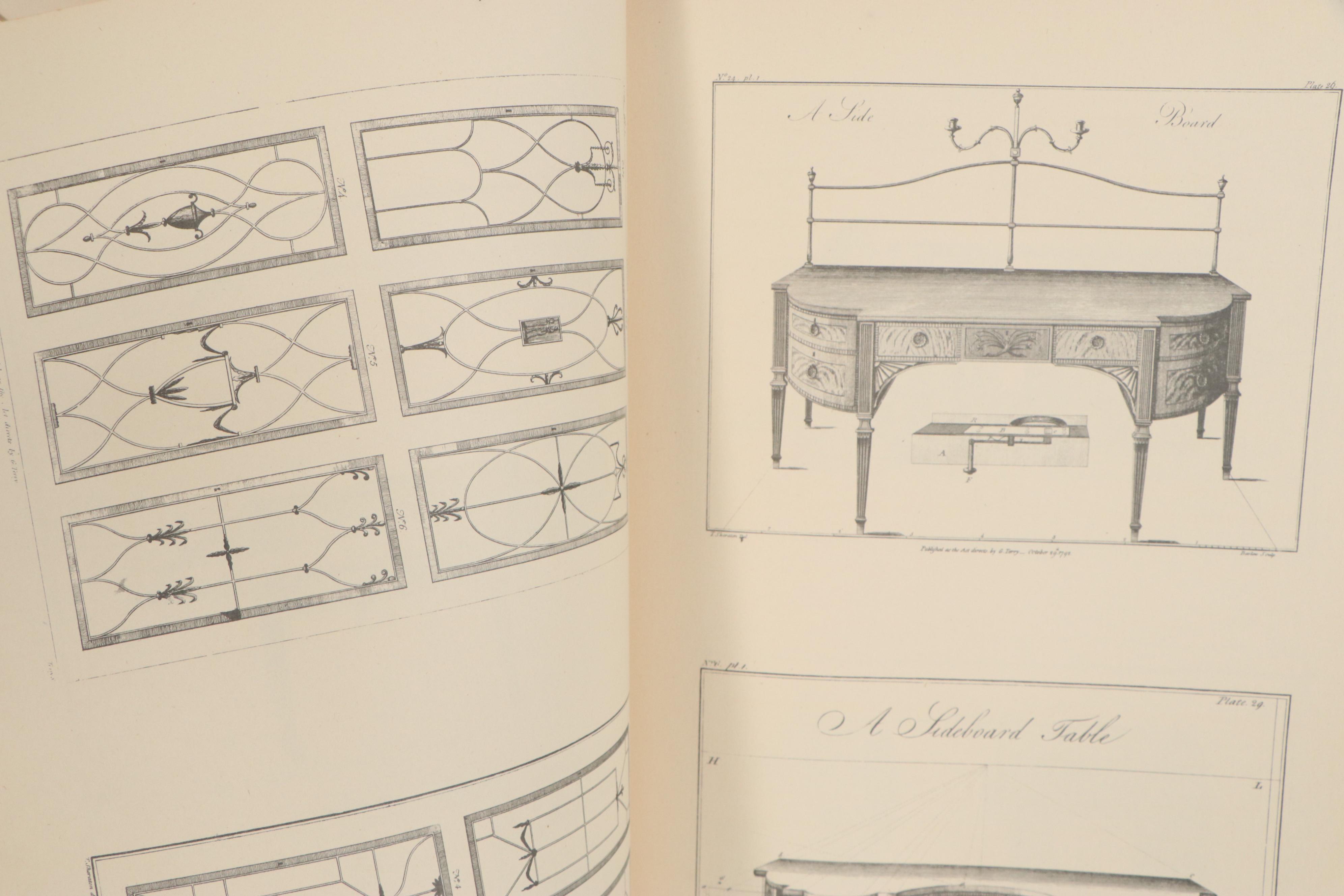 Hepplewhite and Sheraton Furniture and Cabinet Design Books, 1940s