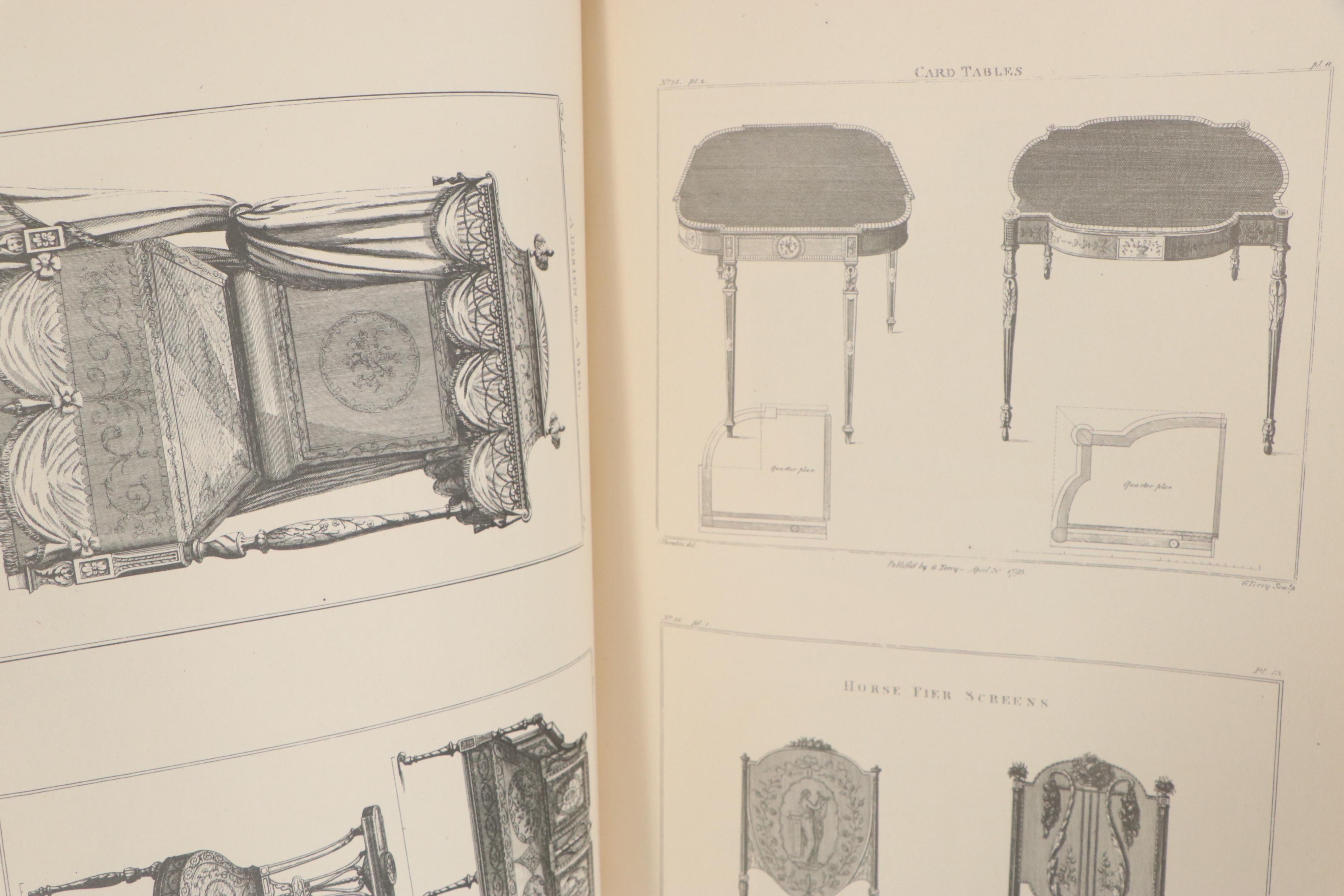 Hepplewhite and Sheraton Furniture and Cabinet Design Books, 1940s