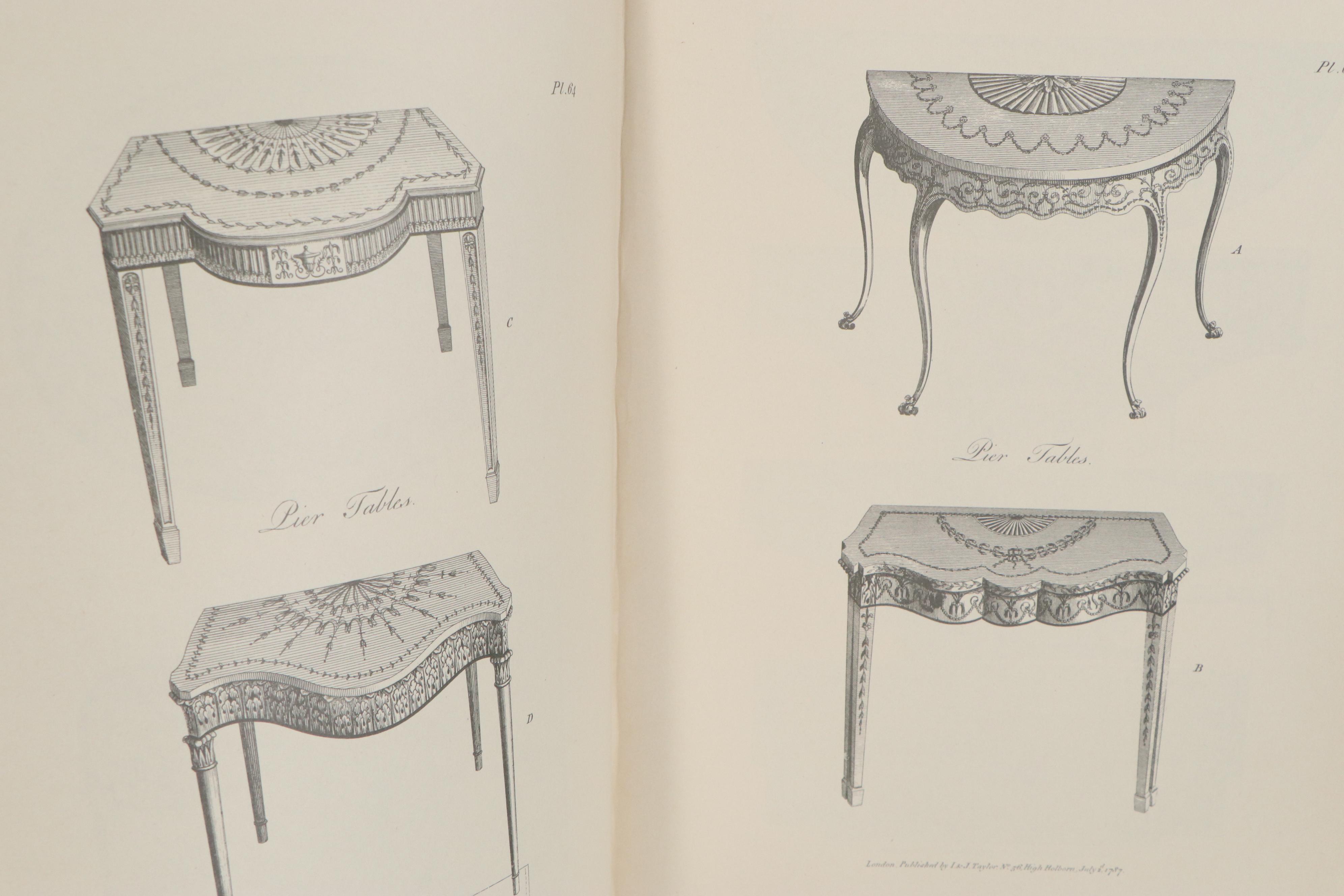 Hepplewhite and Sheraton Furniture and Cabinet Design Books, 1940s