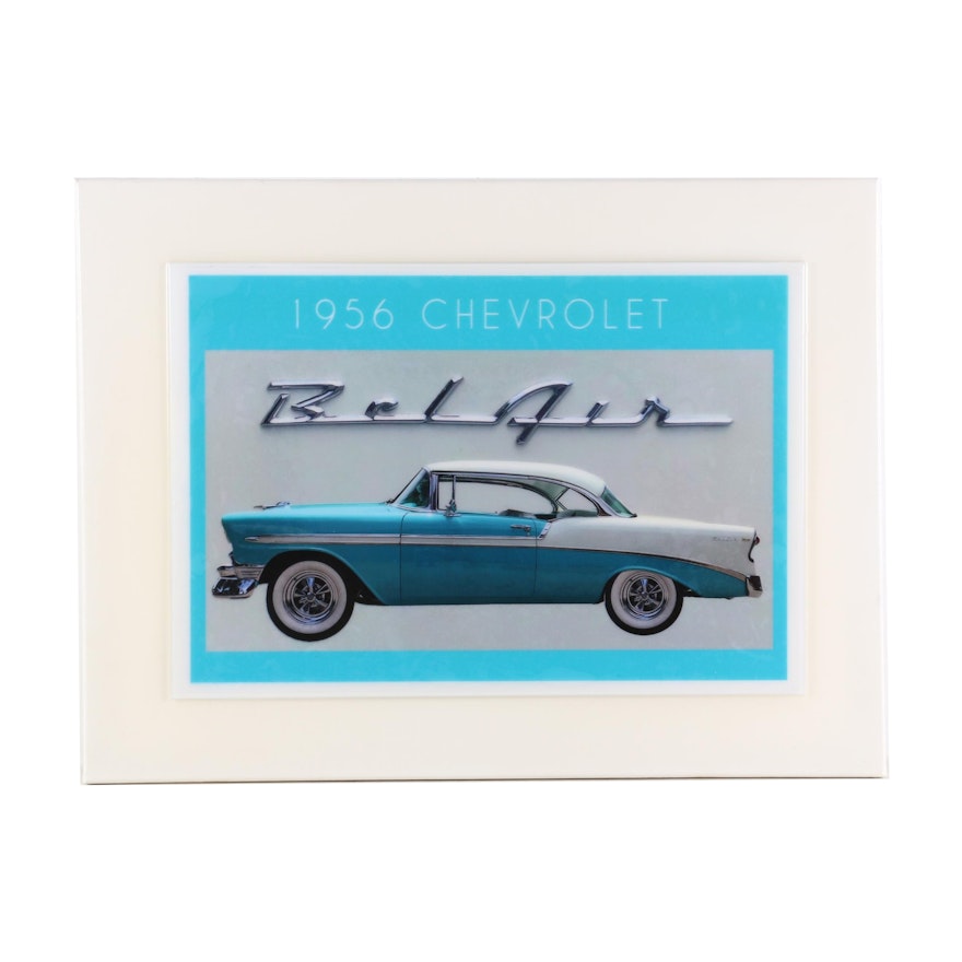 Jesse Best Embellished Offset Lithograph "1956 Chevrolet Bel Air," 21st Century