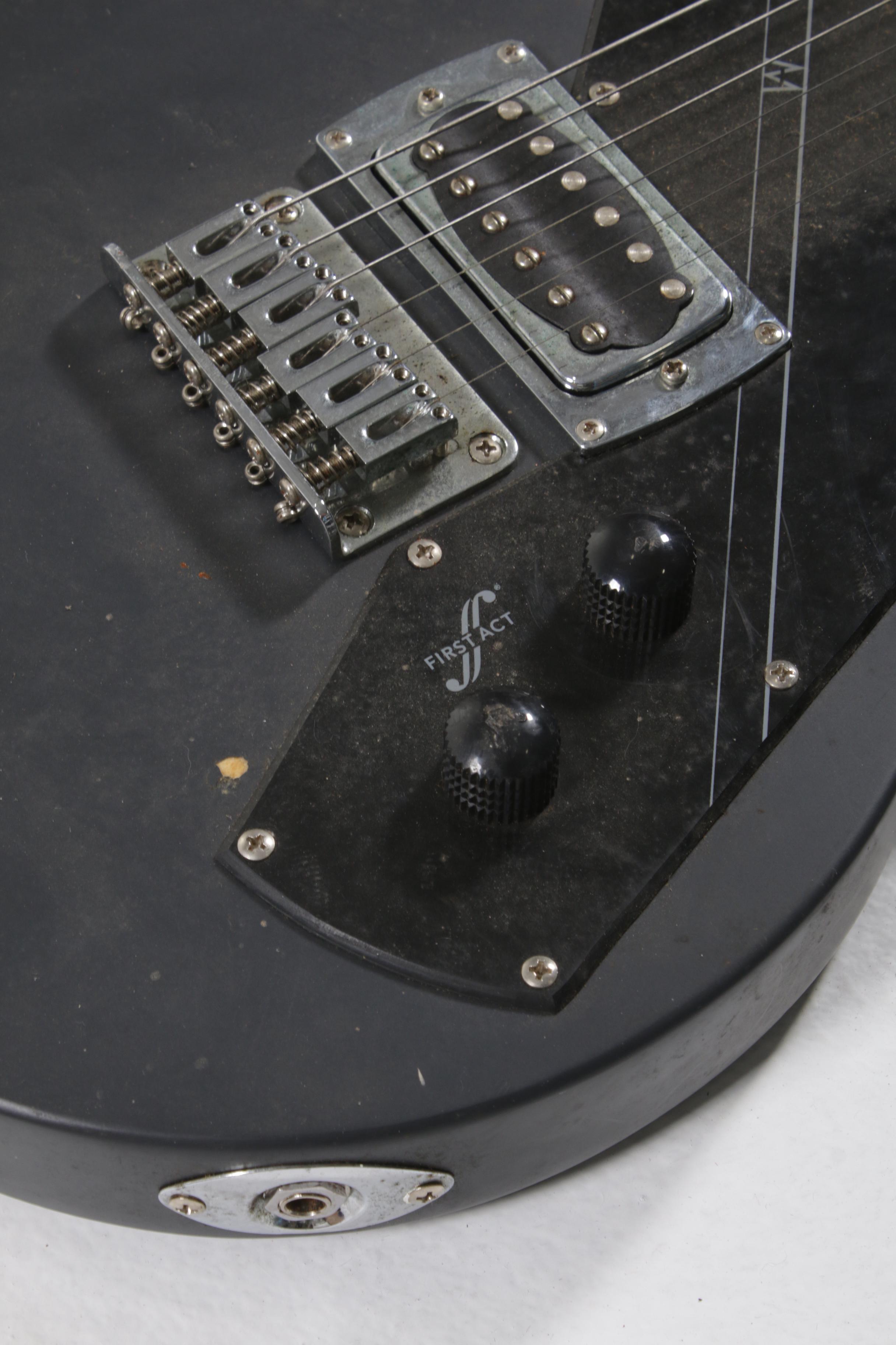First Act 222 Electric Guitar in Matte Black