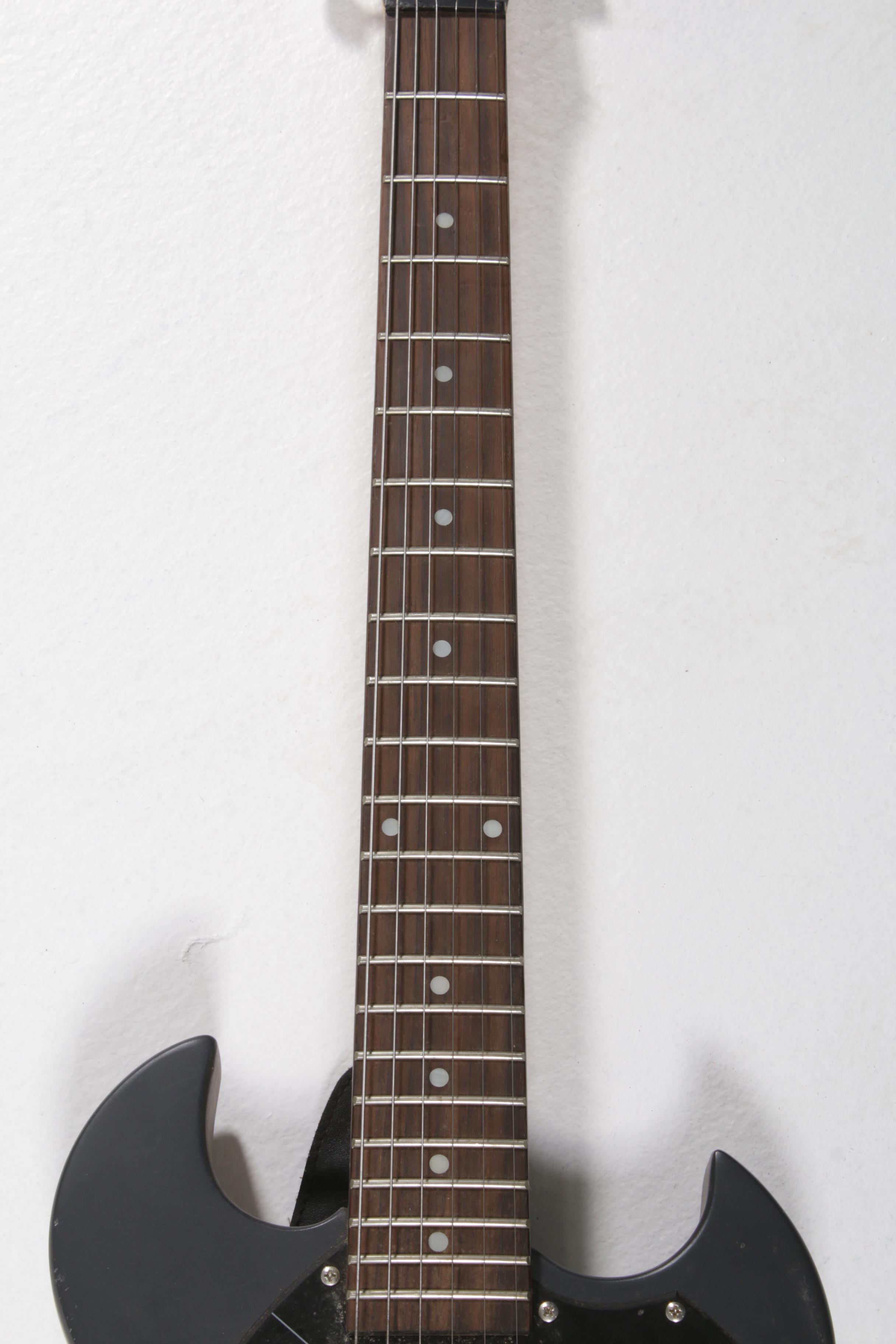 First Act 222 Electric Guitar in Matte Black