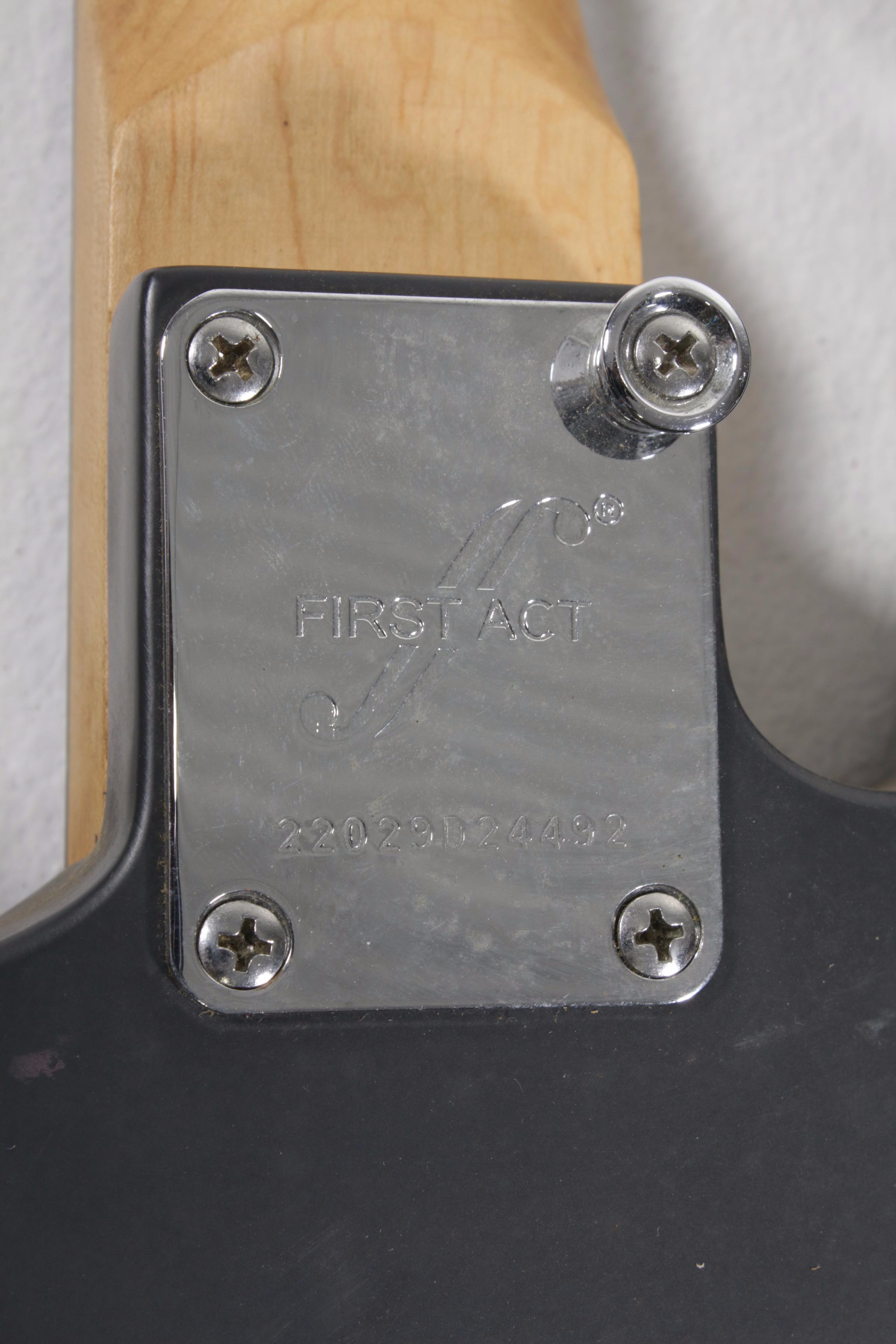 First Act 222 Electric Guitar in Matte Black