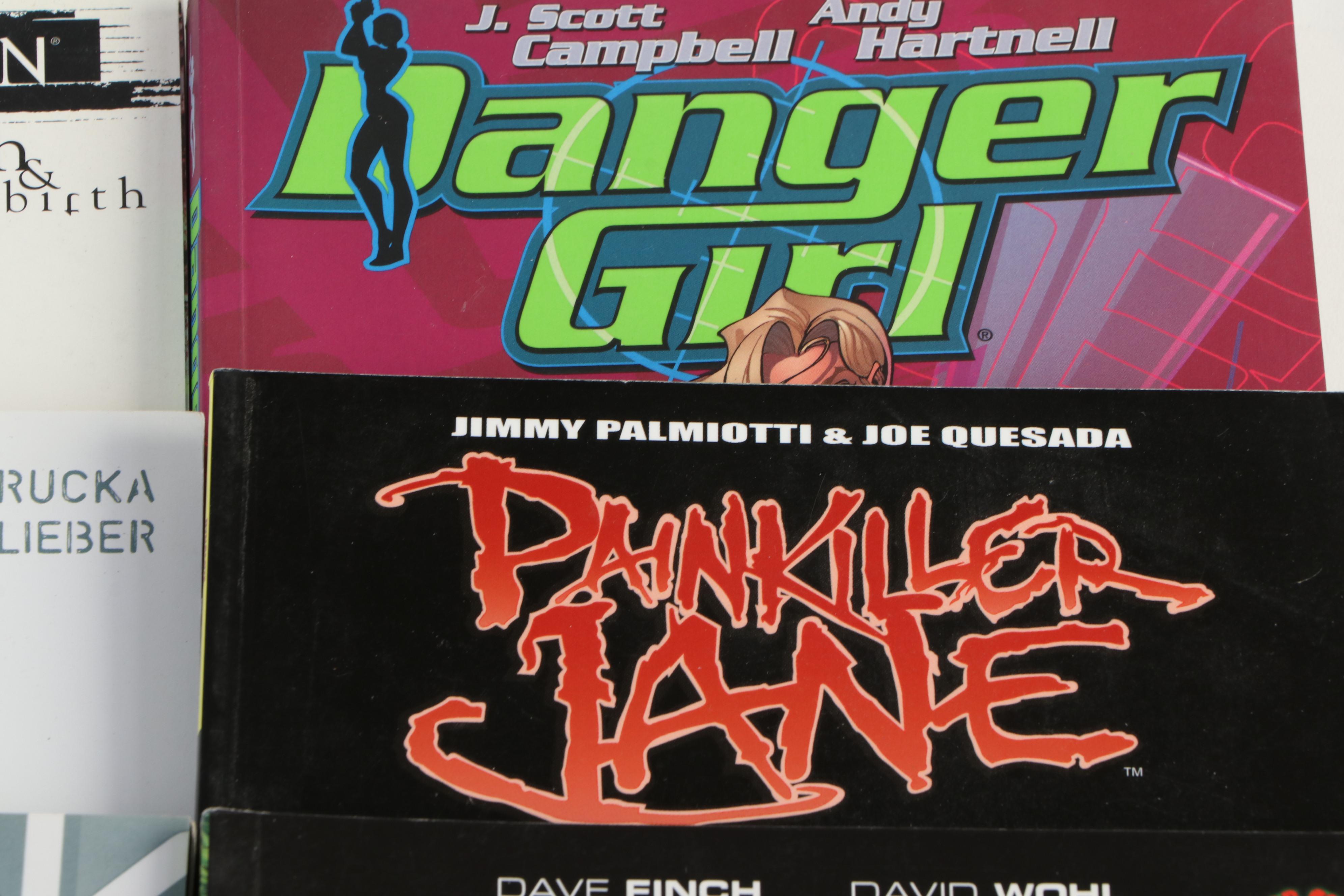 Graphic Novels Including "First Born," "Danger Girl," and "Whiteout"