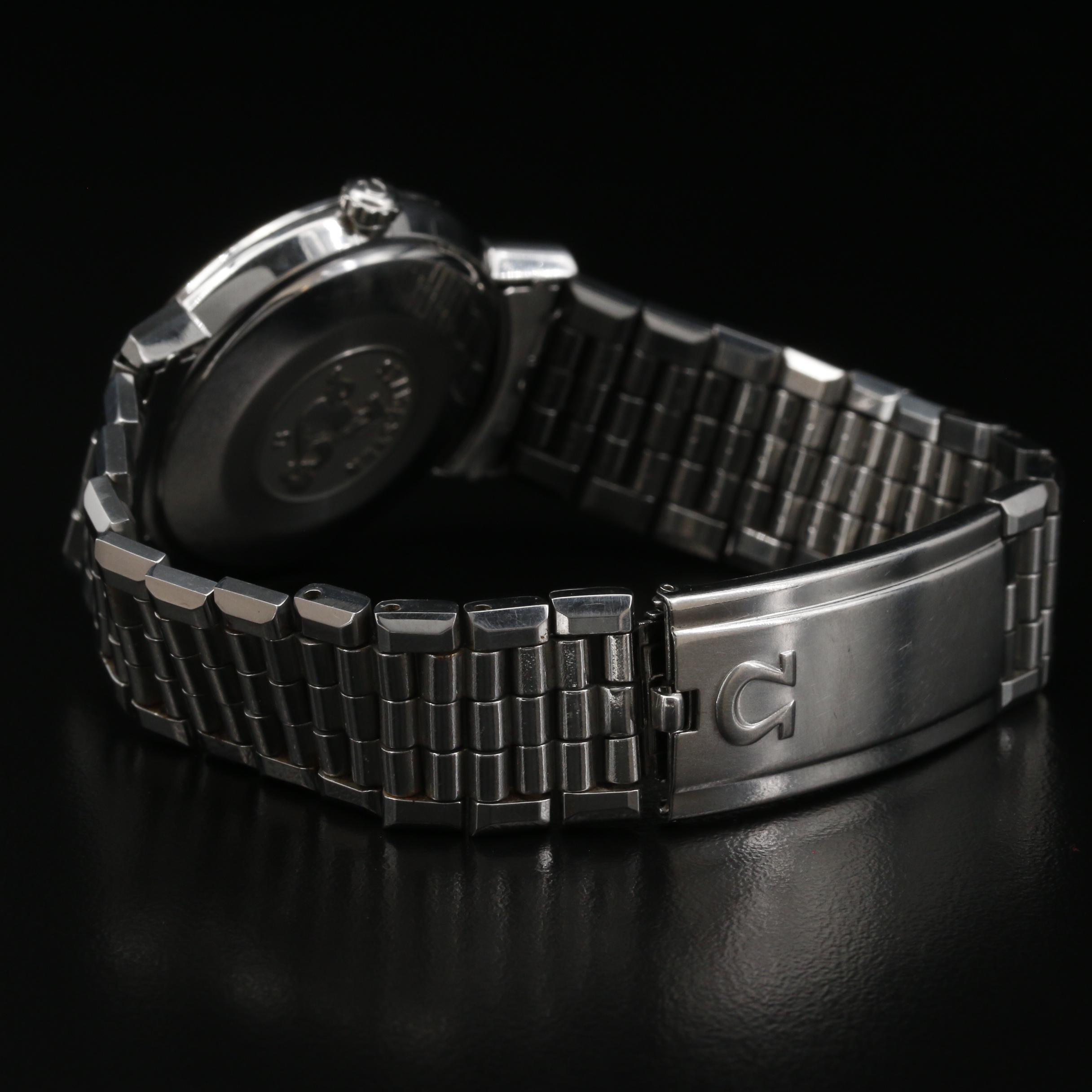 1959 Omega Seamaster Stainless Steel Stem Wind Watch