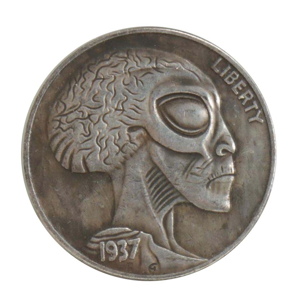 Novelty "Alien Nickel" Fantasy Coin After 1937 Buffalo Nickel