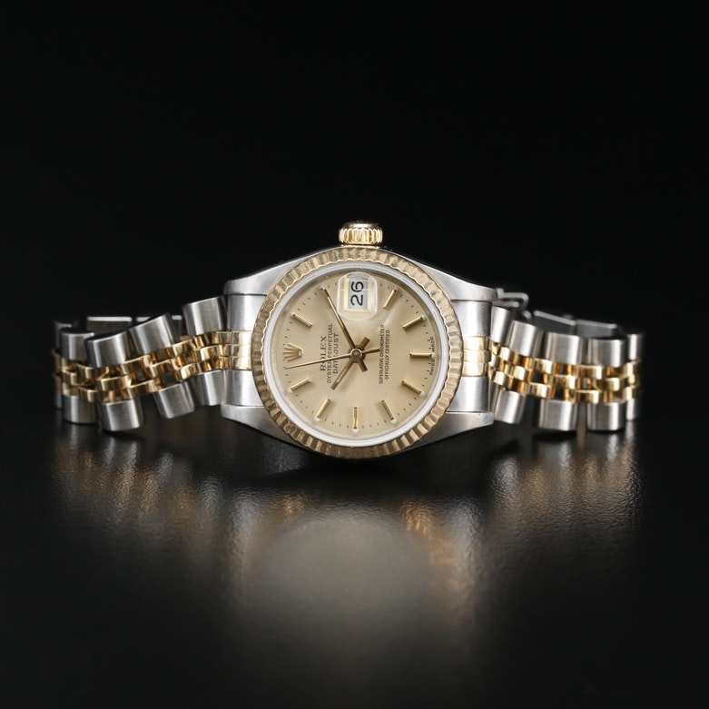 1985 Rolex Datejust 18K and Stainless Steel Automatic Watch