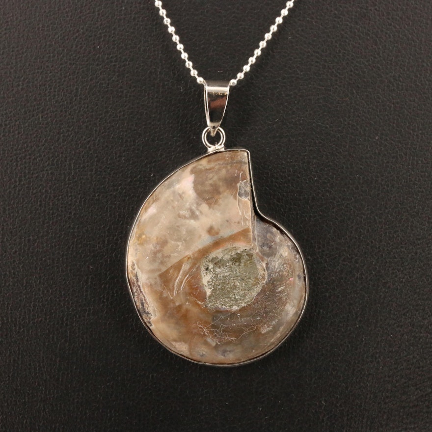 Ammonite Pendant Necklace