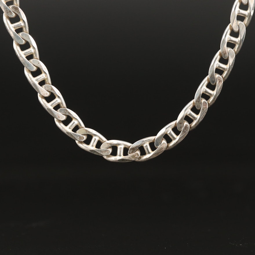 Sterling Mariner Chain Necklace