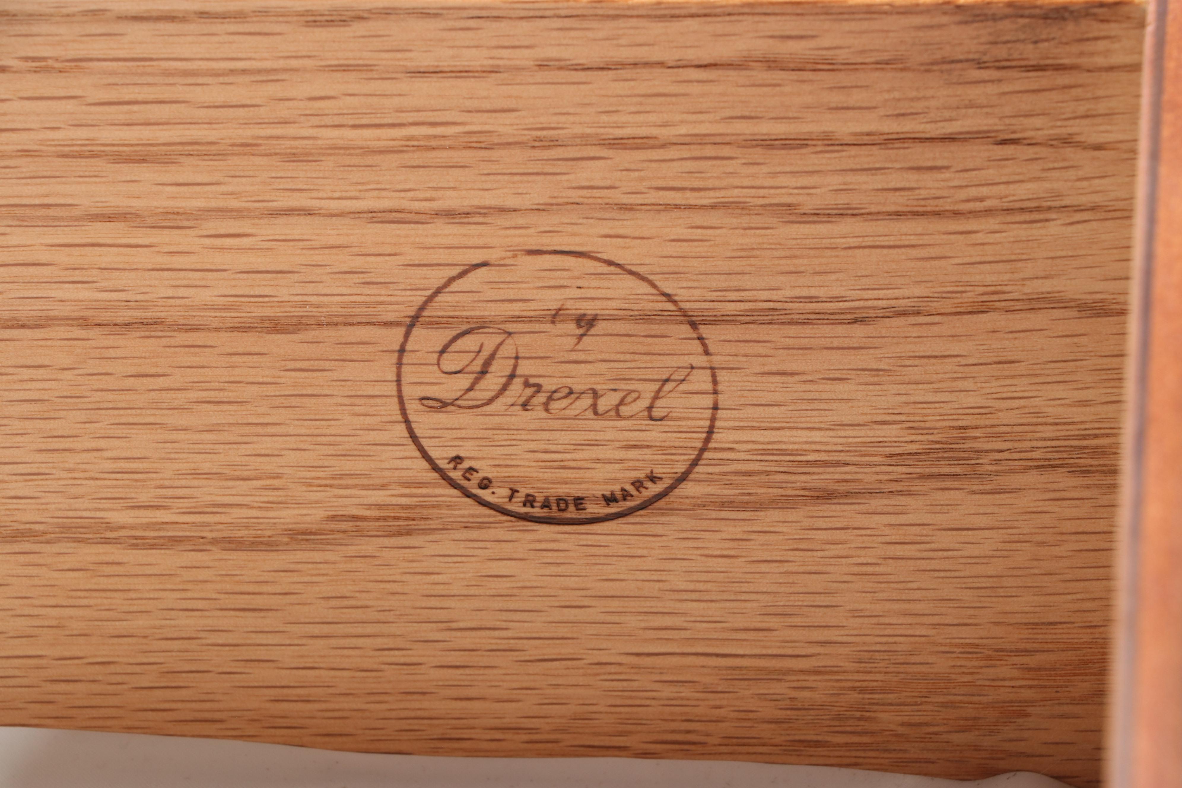 Drexel Federal Style Mahogany Bowfront Sideboard, Mid to Late 20th Century