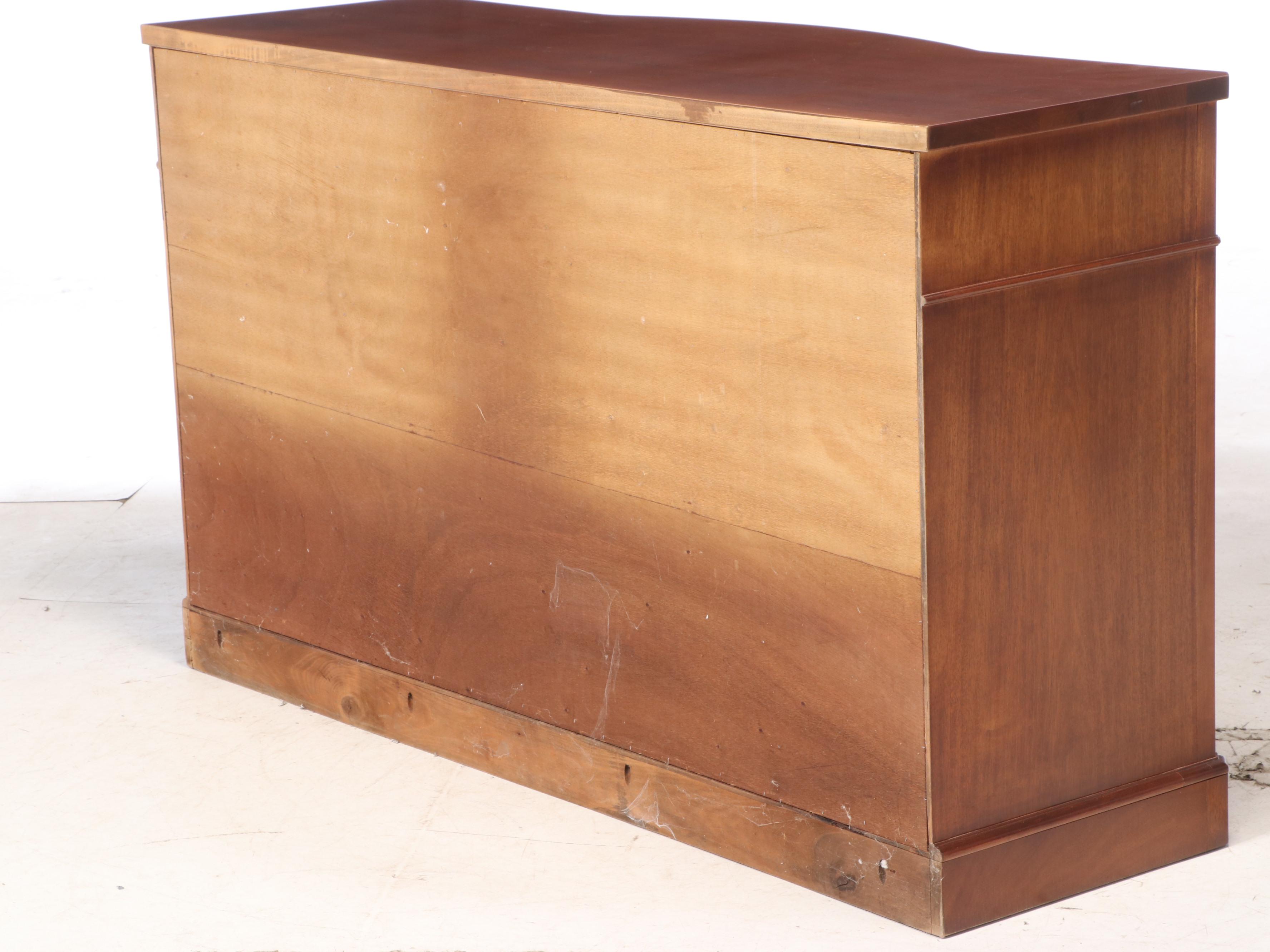 Drexel Federal Style Mahogany Bowfront Sideboard, Mid to Late 20th Century