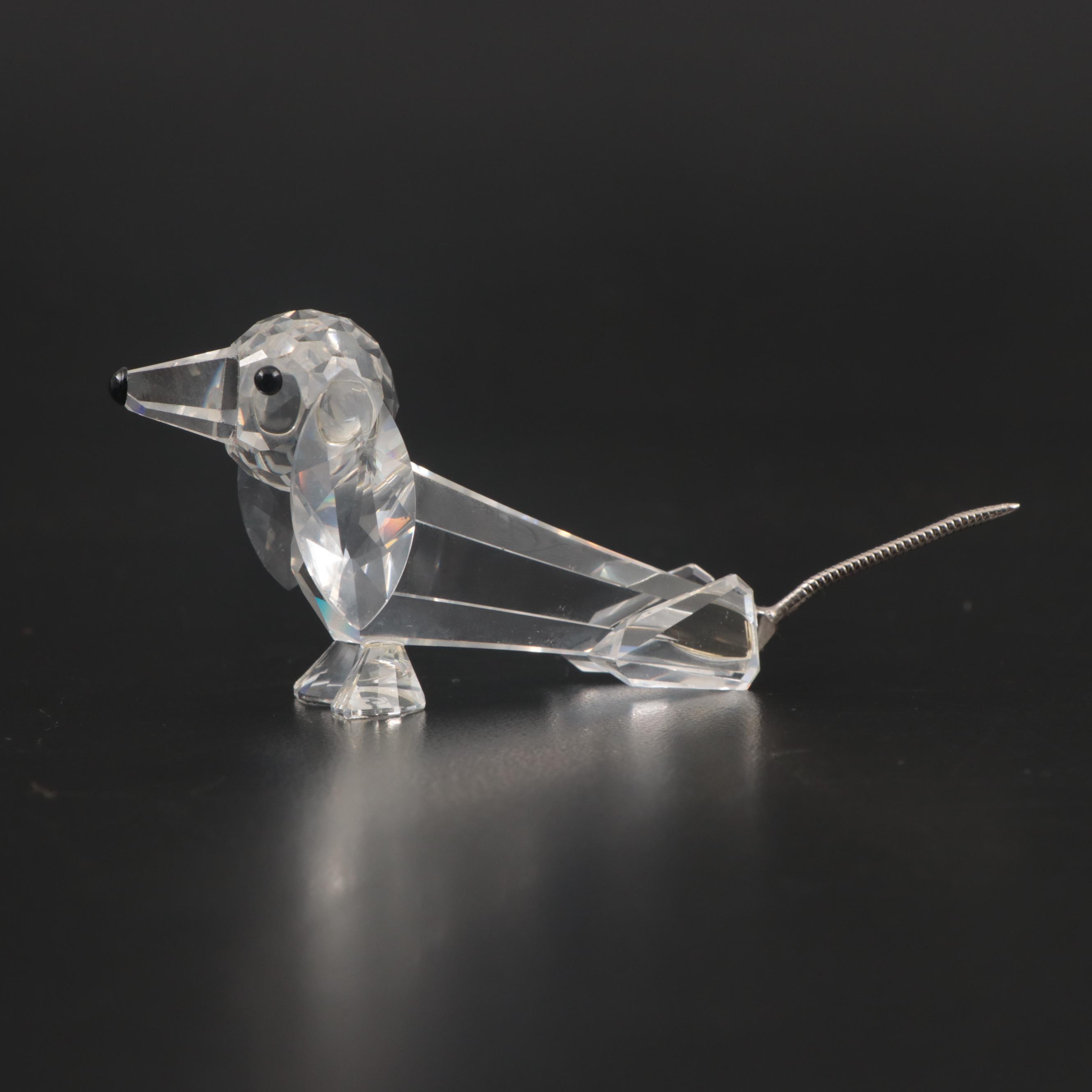 Swarovski Crystal Animal Figurines Including "Fox" and "Dachshund"