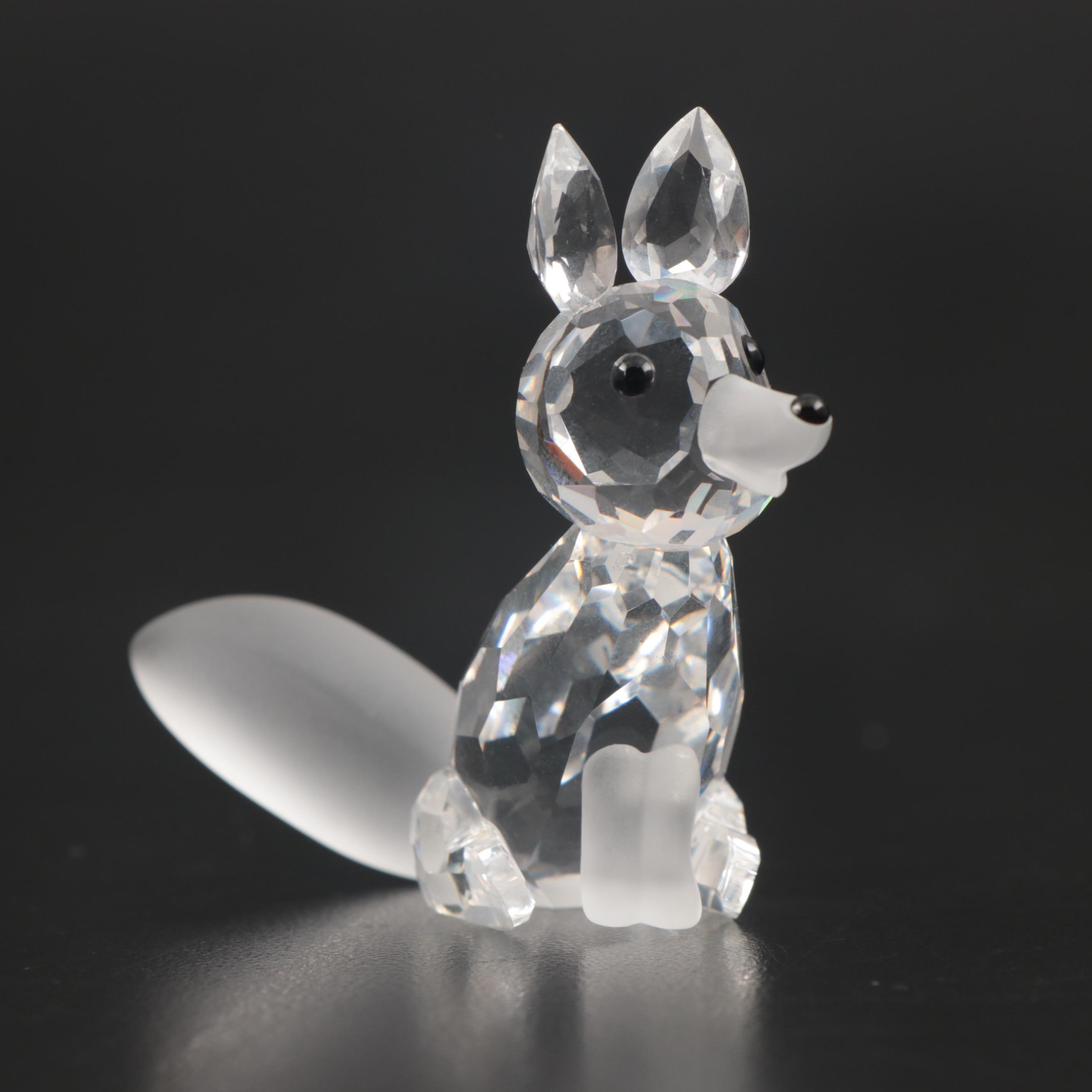 Swarovski Crystal Animal Figurines Including "Fox" and "Dachshund"