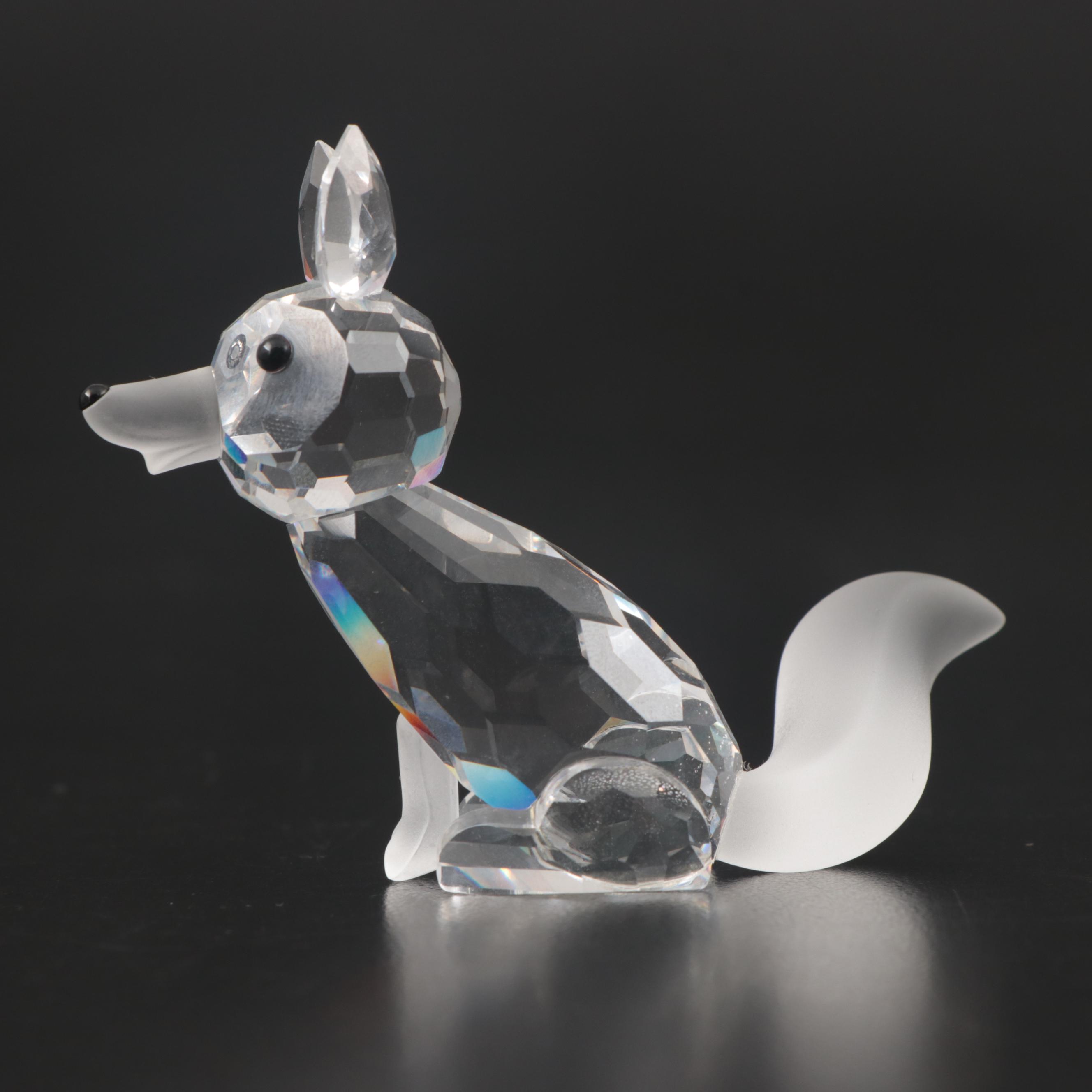Swarovski Crystal Animal Figurines Including "Fox" and "Dachshund"