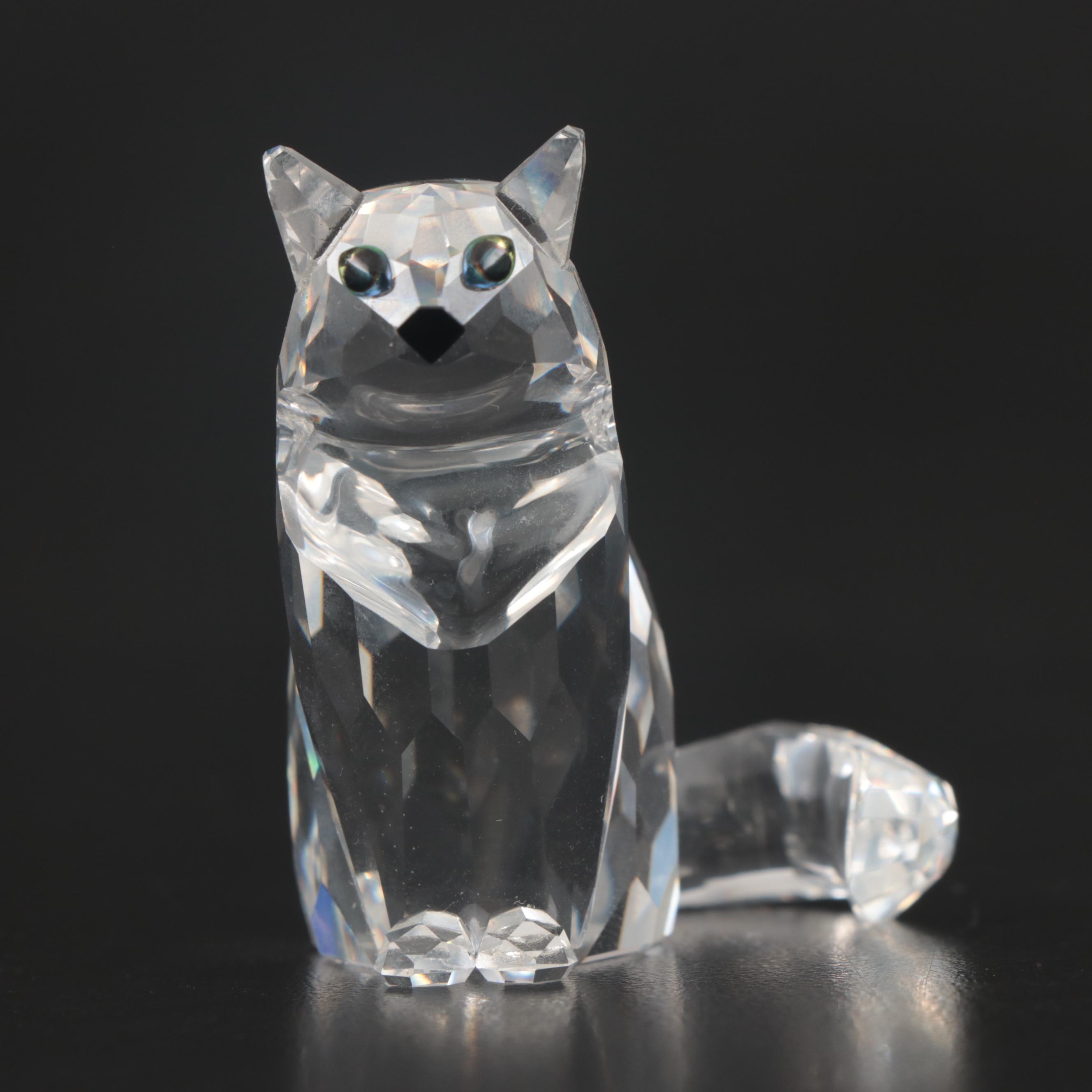 Swarovski Crystal Animal Figurines Including "Fox" and "Dachshund"