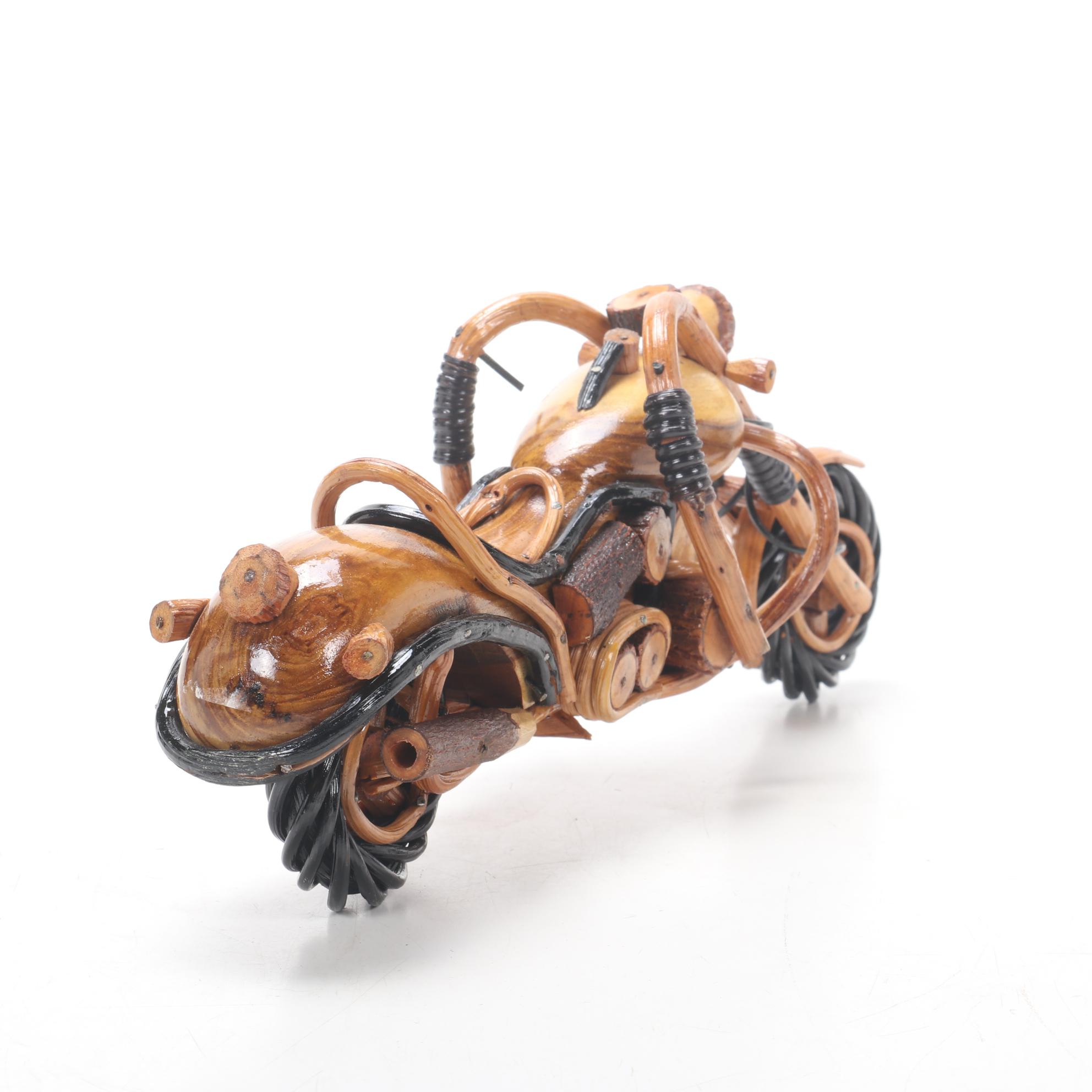 Harley-Davidson Barbie and Ken Dolls with Motorcycle Clock and Figurine